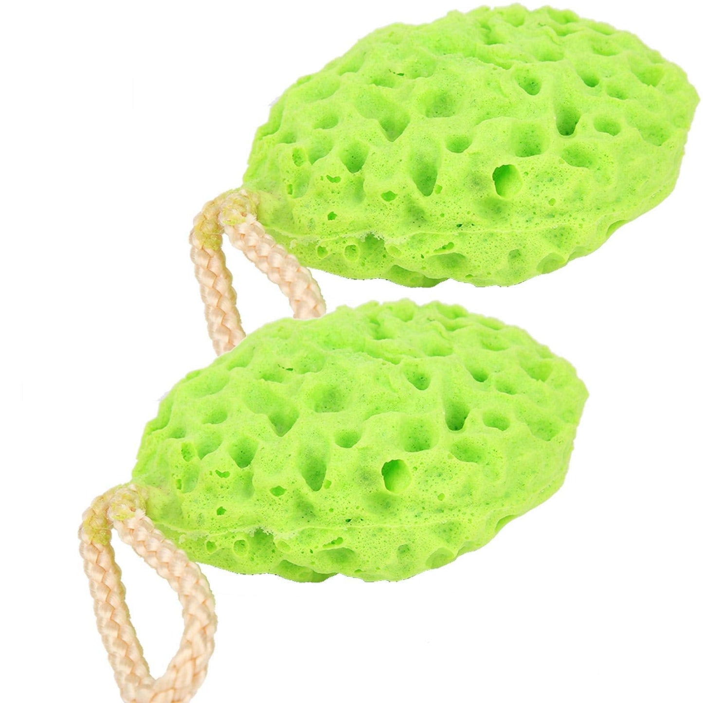 2-Piece Ultra Soft Premium Baby Bath Sponges, Sea Foam Scrubber for Newborn, Infant, Toddler, Green Beauty and Personal Care SALUTUYA