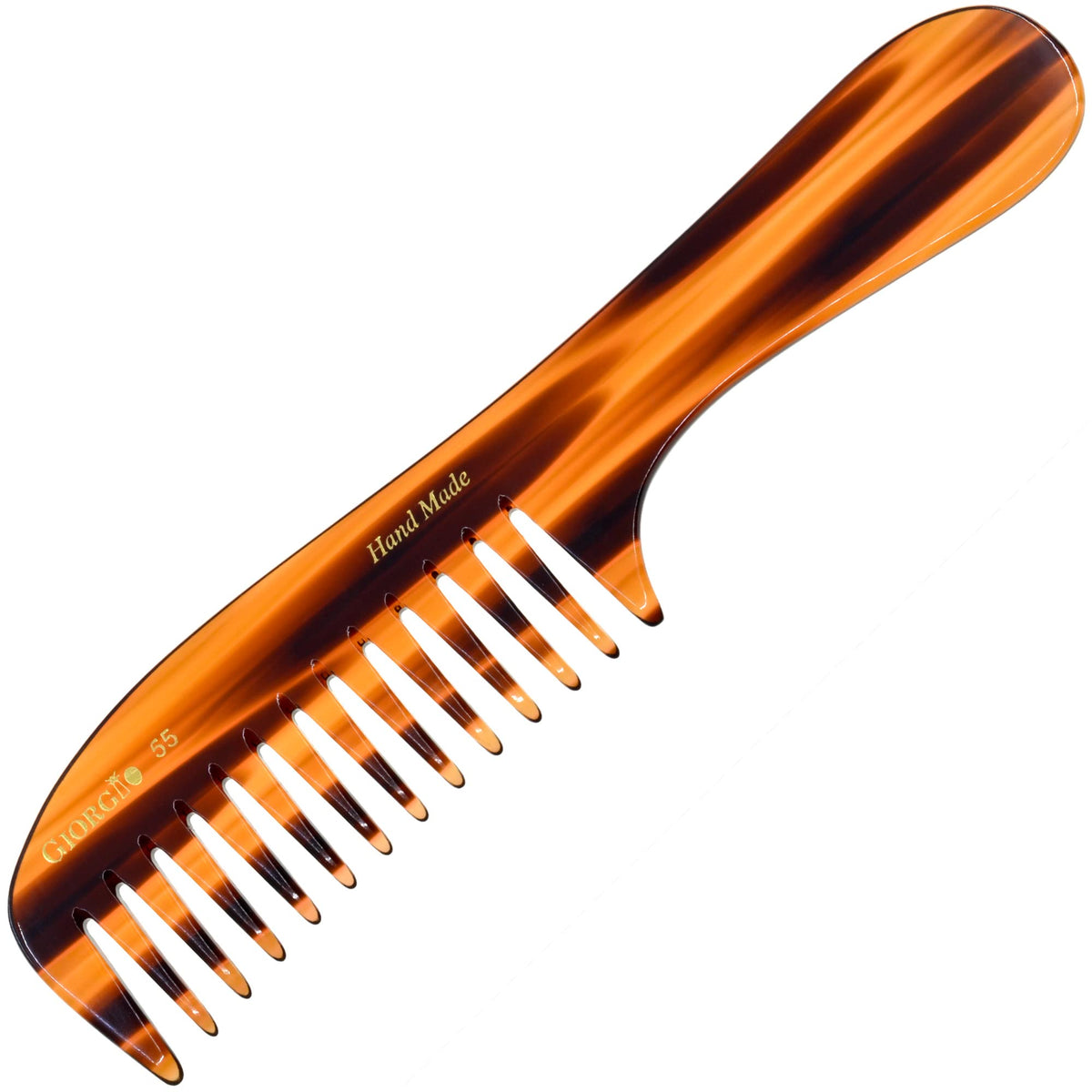 Giorgio Wide Tooth Hair Comb for Detangling, Handmade Large Rake Comb for Wet Hair
