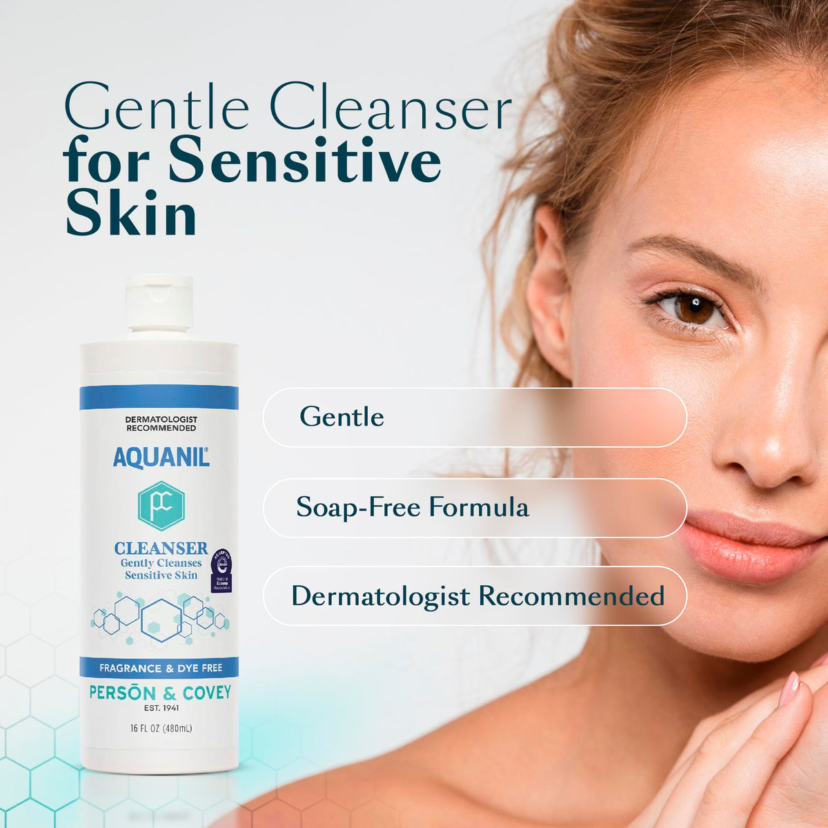 Aquanil Cleanser - 16 Oz Pack of 3, Lipid?Free Sensitive Skin Care