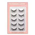 JOSALINAS Crisscross Wispy False Eyelashes Extensions 5 Pairs Glamour Fake Mink Lashes, Winter Beauty & Personal Care JOSALINAS