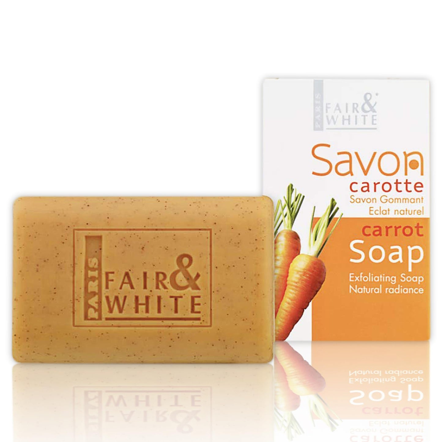 FAIR & WHITE Original Exfoliating Soap - Repairing & Nourishing, 200g / 7oz with Carrot Oil Beauty & Personal Care FAIR & WHITE