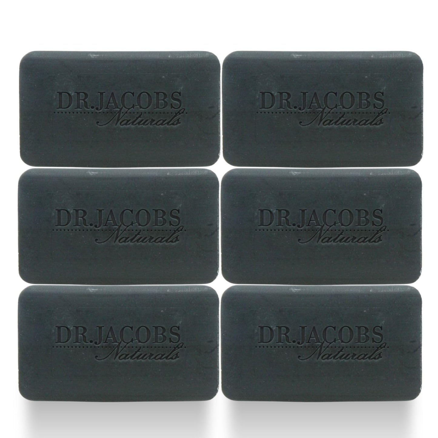 Dr Jacobs Naturals, Triple Milled Loofah Exfoliating Castile Bar Soap (Pack of 6) - Free of Parabens, Sulfates, Synthetics, Gltuen and GMO (Muddy Beauty & Personal Care DR.JACOBS NATURALS