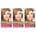 L'Oreal Paris Excellence Creme Permanent Hair Color, 100 percent Gray Coverage Hair Dye, Pack of 3 Beauty & Personal Care L'Oreal Paris