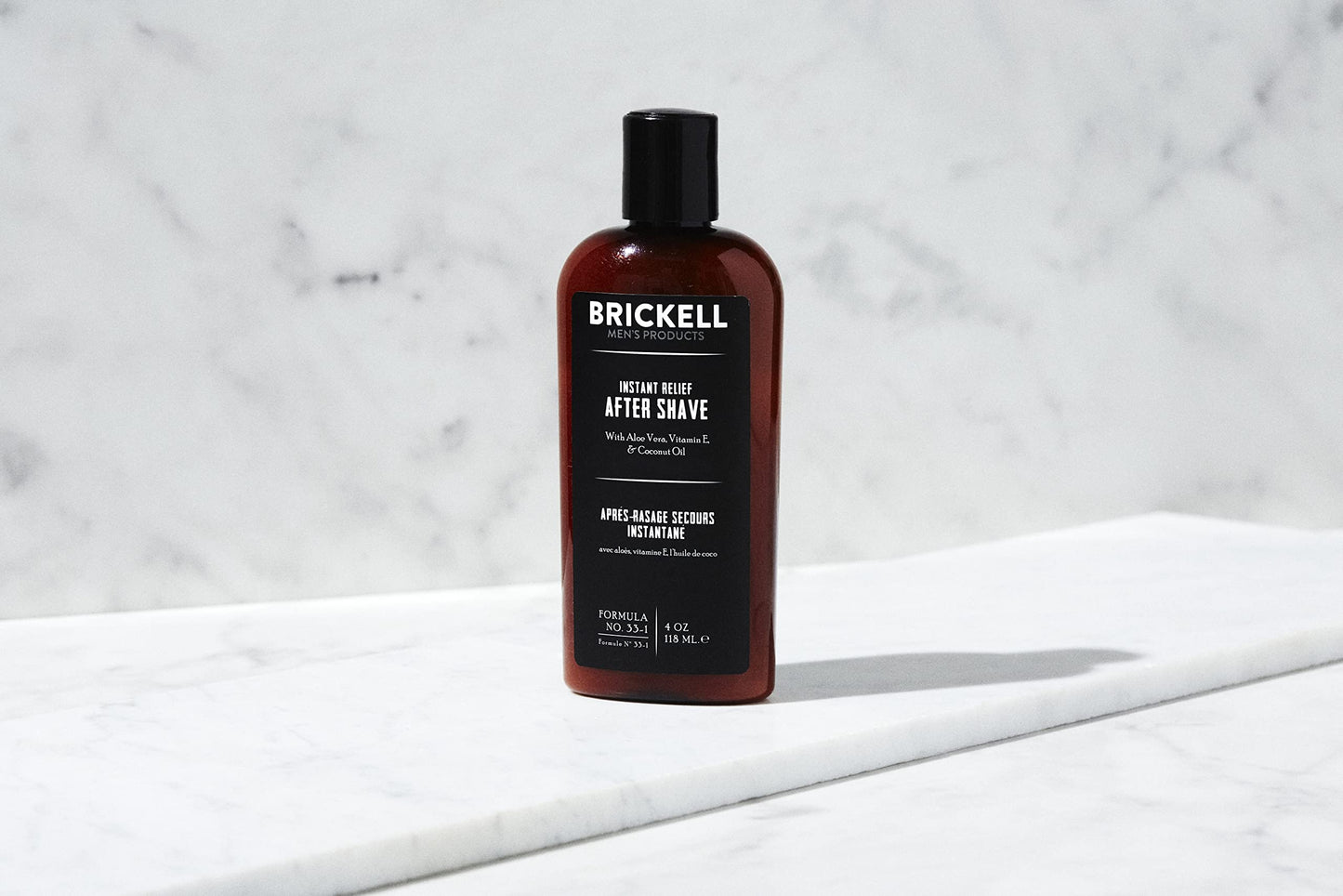Brickell Men's Instant Relief Aftershave for Men, Soothing After Shave Balm to Prevent Razor Burn, With Aloe, Vitamin E, and Hyaluronic Acid, 4 Ounce Beauty and Personal Care Brickell Men's Products