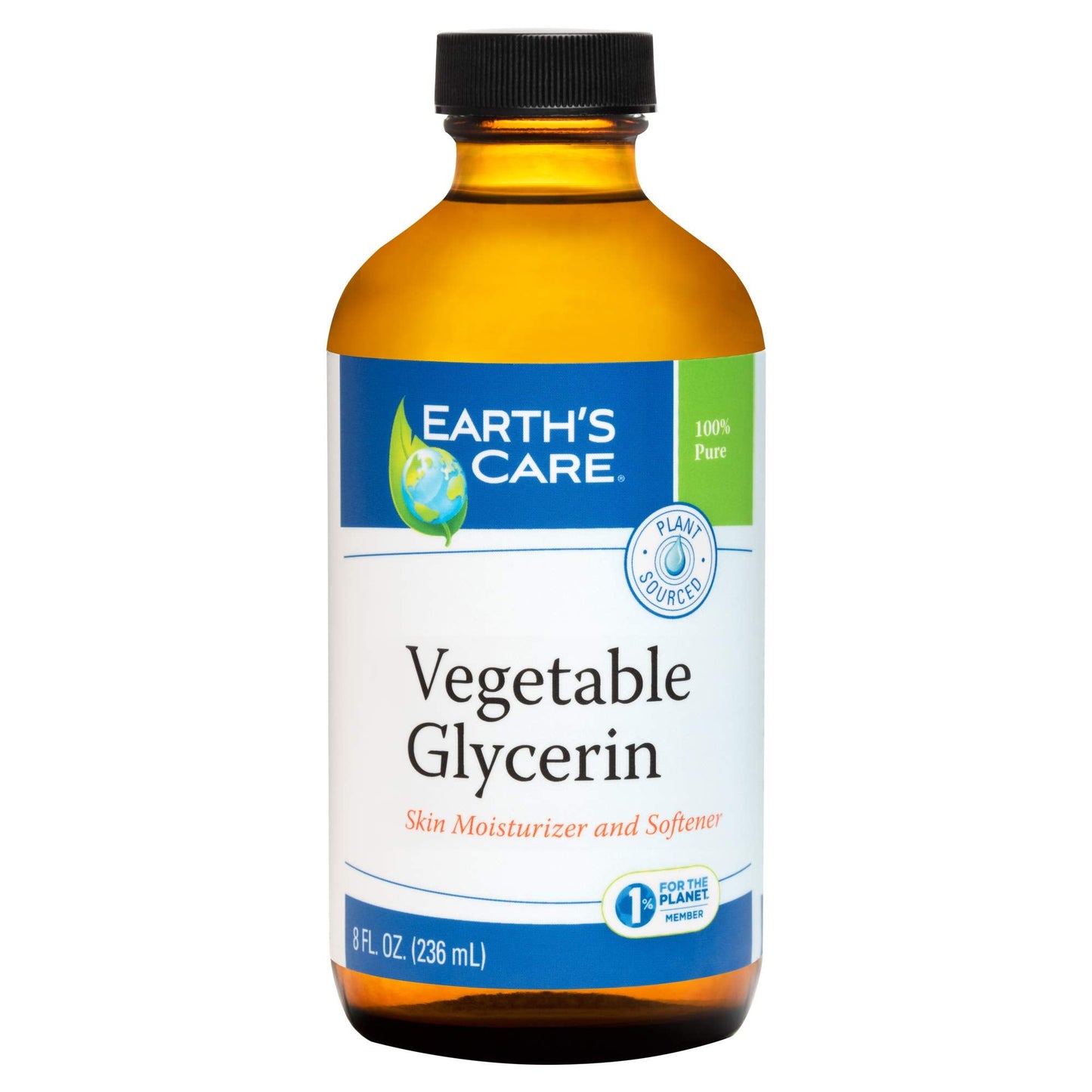 Earth's Care Vegetable Glycerin, 100% Pure Liquid Glycerine for Hair, Skin and DIY Projects 8 FL. OZ. Beauty & Personal Care Earth's Care