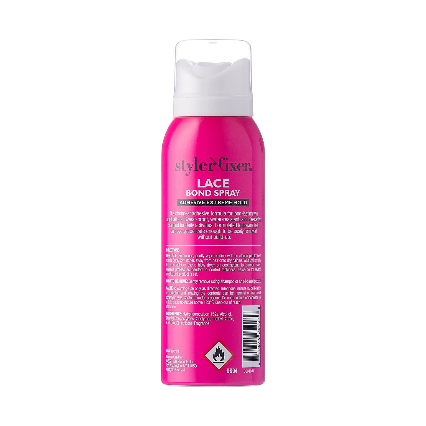 Red by Kiss Hair Glue Spray for Lace Front Wigs, 2oz, Extreme Hold, Water-Resistant, Sweat-Proof, Delicate Removal Beauty & Personal Care Red by Kiss