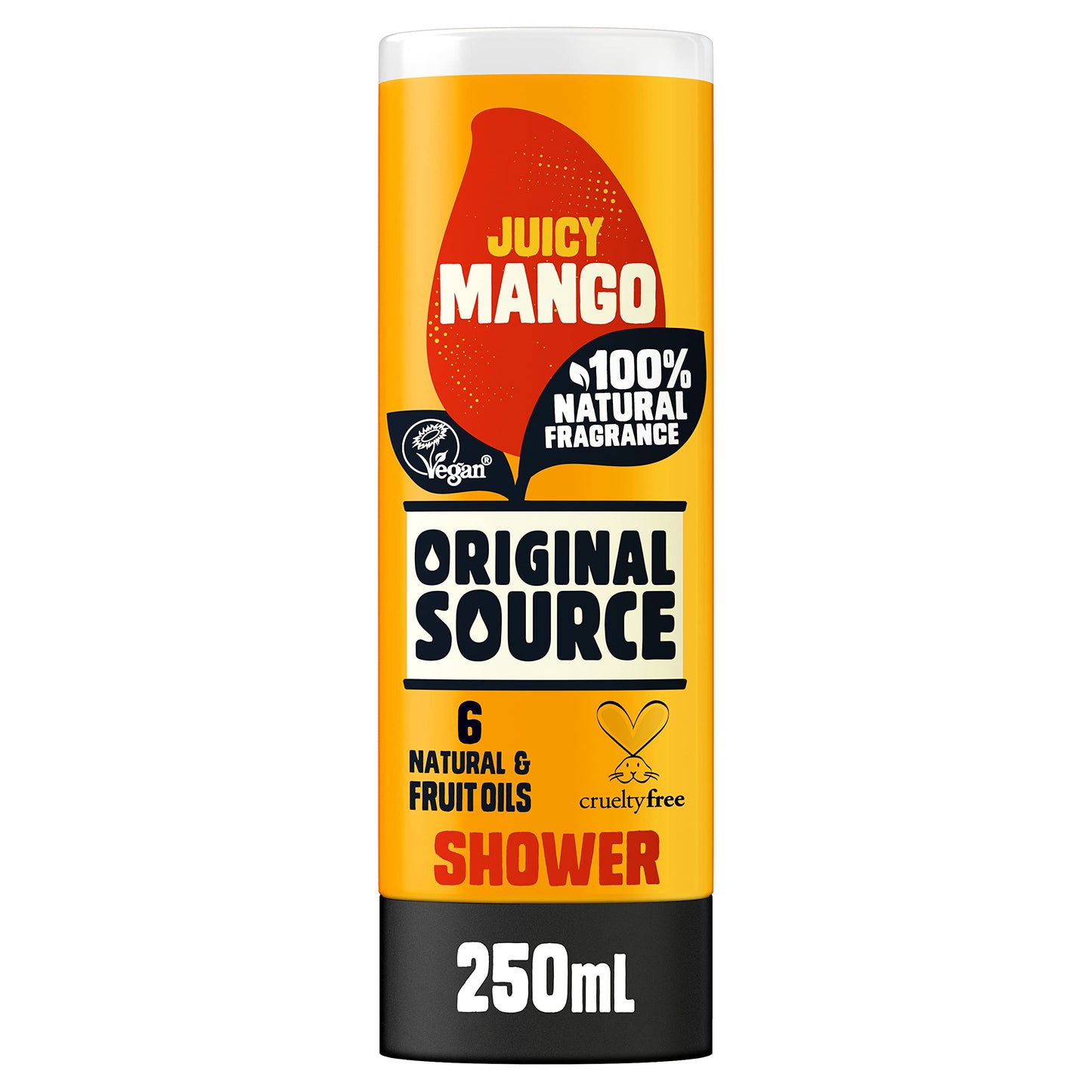 Original Source Mango Shower Gel, 100 Percent Natural Fragrance, Vegan, Cruelty Free, Paraben Free, Bulk Buy, Pack of 6 x 250 ml Beauty & Personal Care ORIGINAL SOURCE