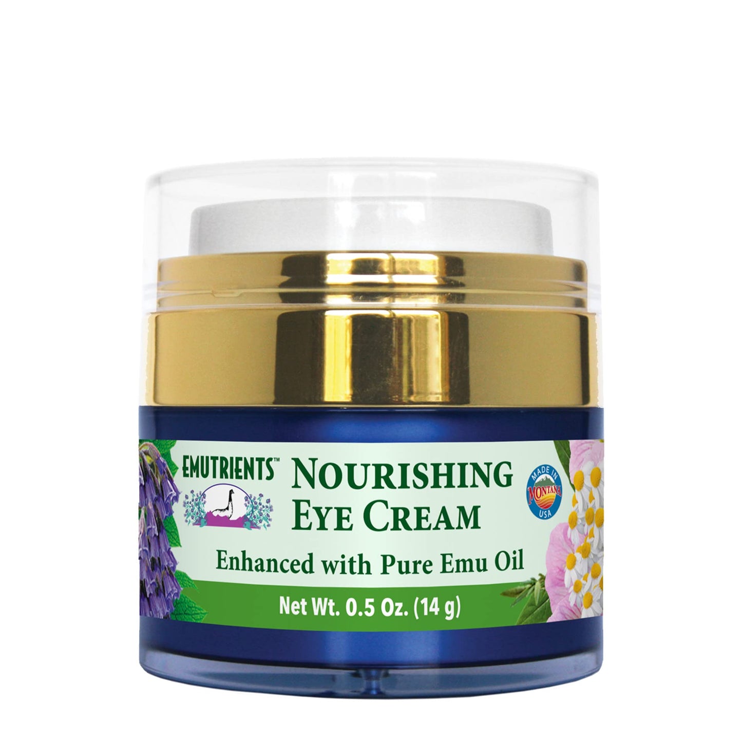 Montana Emu Ranch - Nourishing Eye Cream 0.5 Ounce - Enhanced with Pure Emu Oil Beauty & Personal Care Montana Emu Ranch
