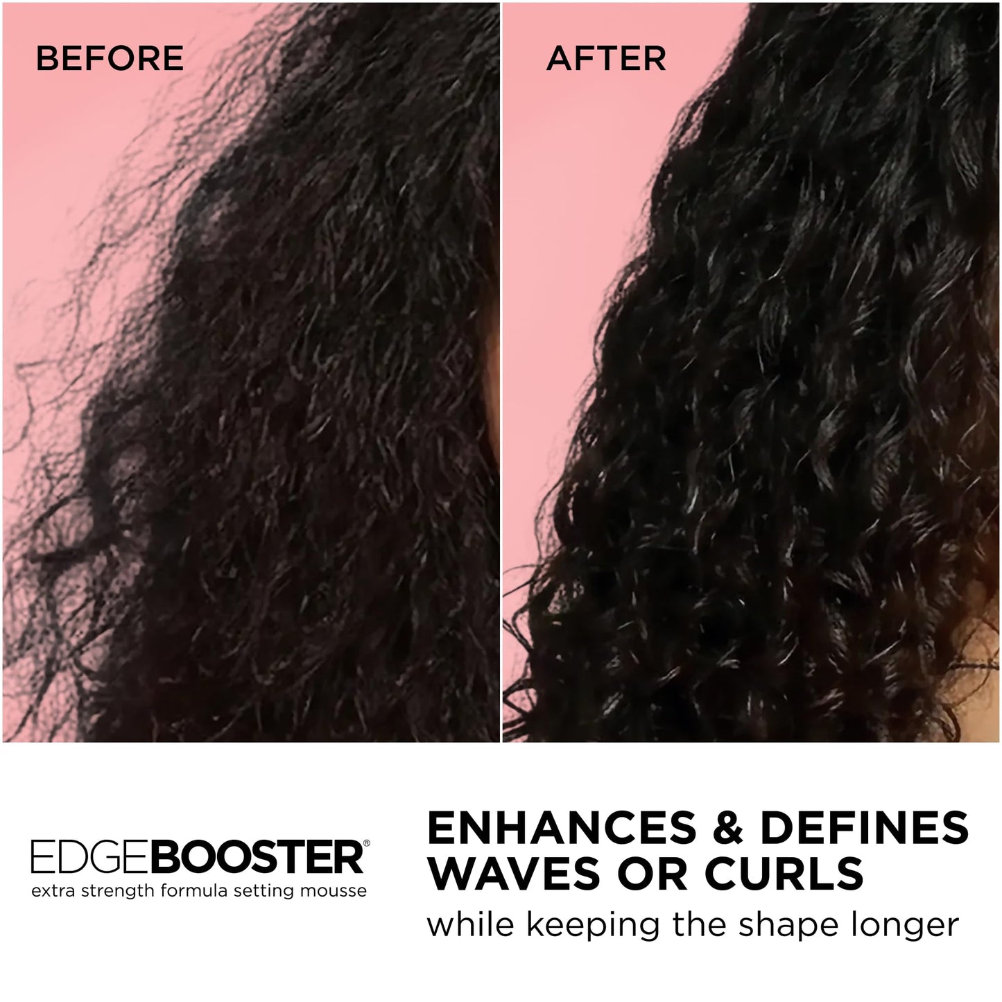Style Factor EDGE BOOSTER Extra Strength Setting Mousse - Frizz Control, Extra Volume, and Conditioning - 6.4oz Ruby Mousse for Curly Hair Beauty & Personal Care Style Factor