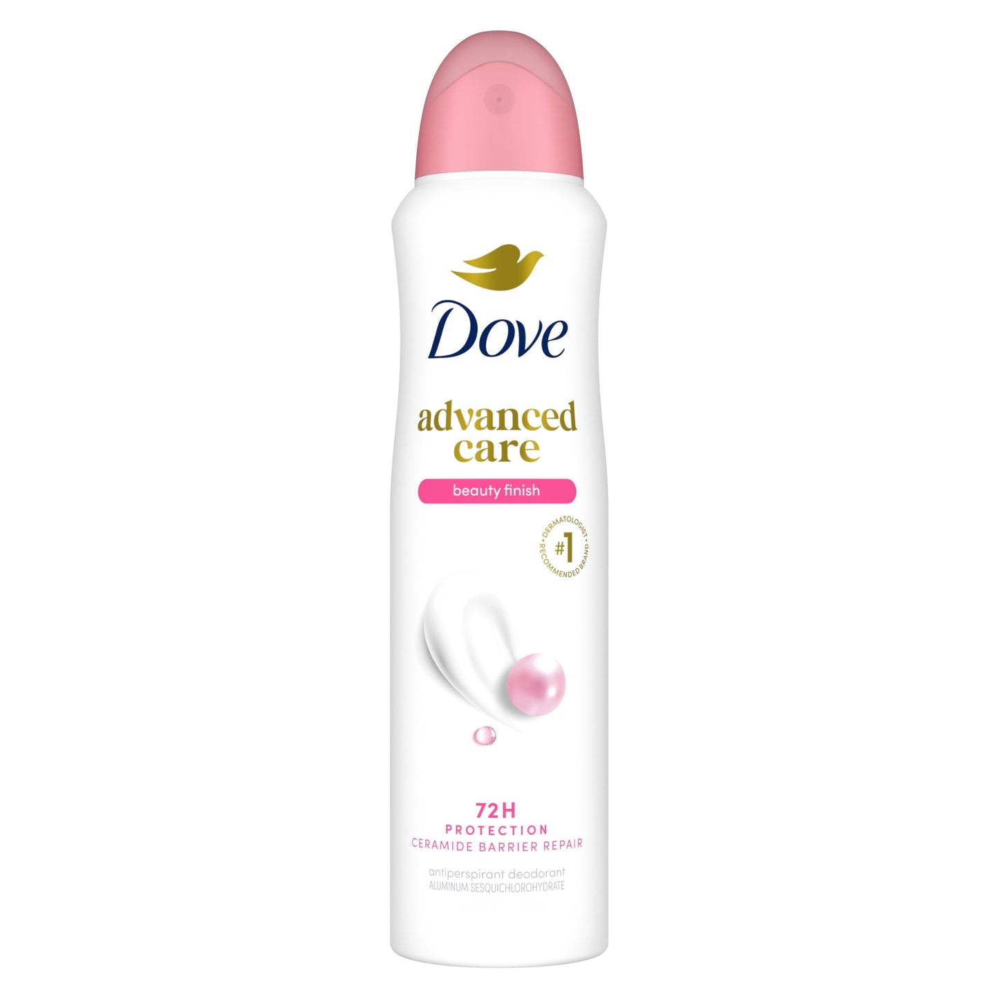 Dove Advanced Care Antiperspirant Deodorant Spray Beauty Finish To help skin barrier repair after shaving by boosting skin's ceramide levels 72-hour Beauty and Personal Care Dove