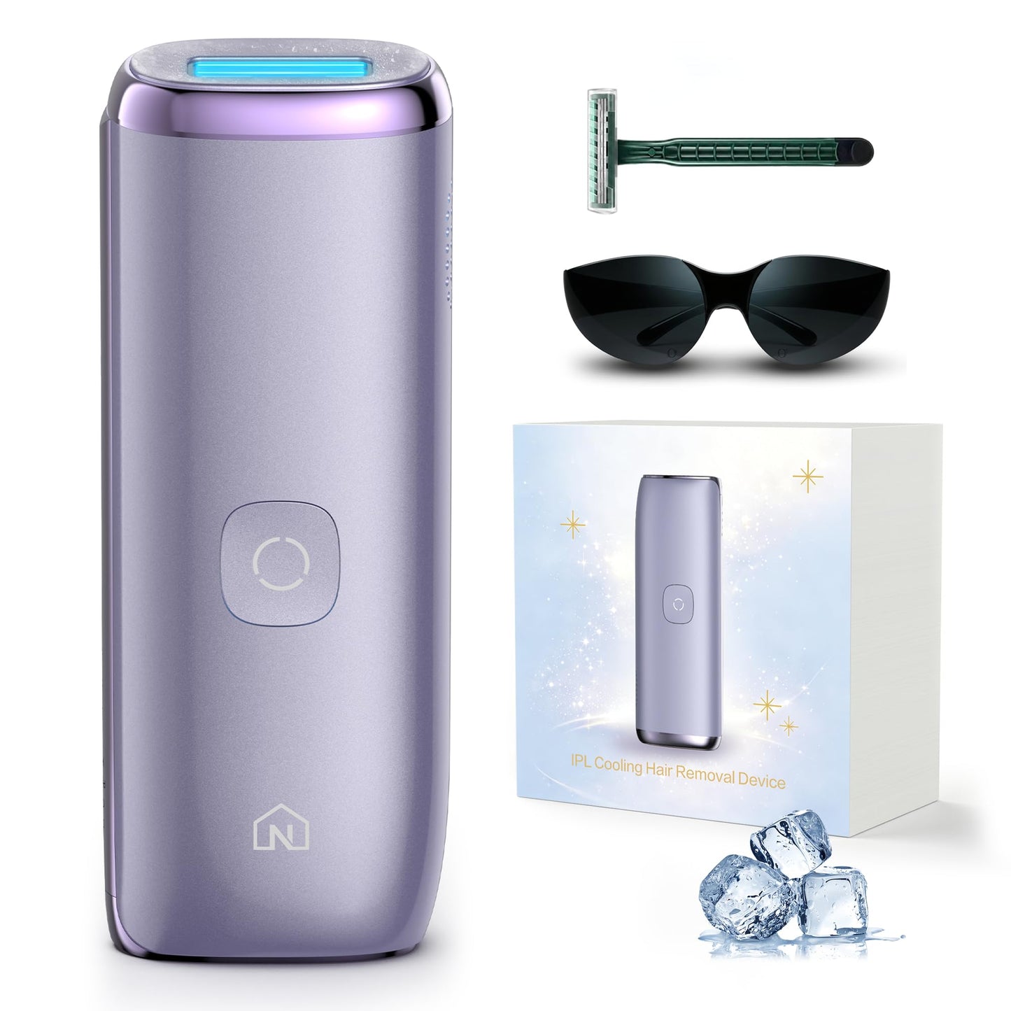 Neubutyan IPL Laser Hair Removal Device for Women & Men, 25J Sapphire Ice Cooling for Nearly Painless Hair Removal, Visible Hair Reduction in 2 Weeks Beauty and Personal Care Neubutyan
