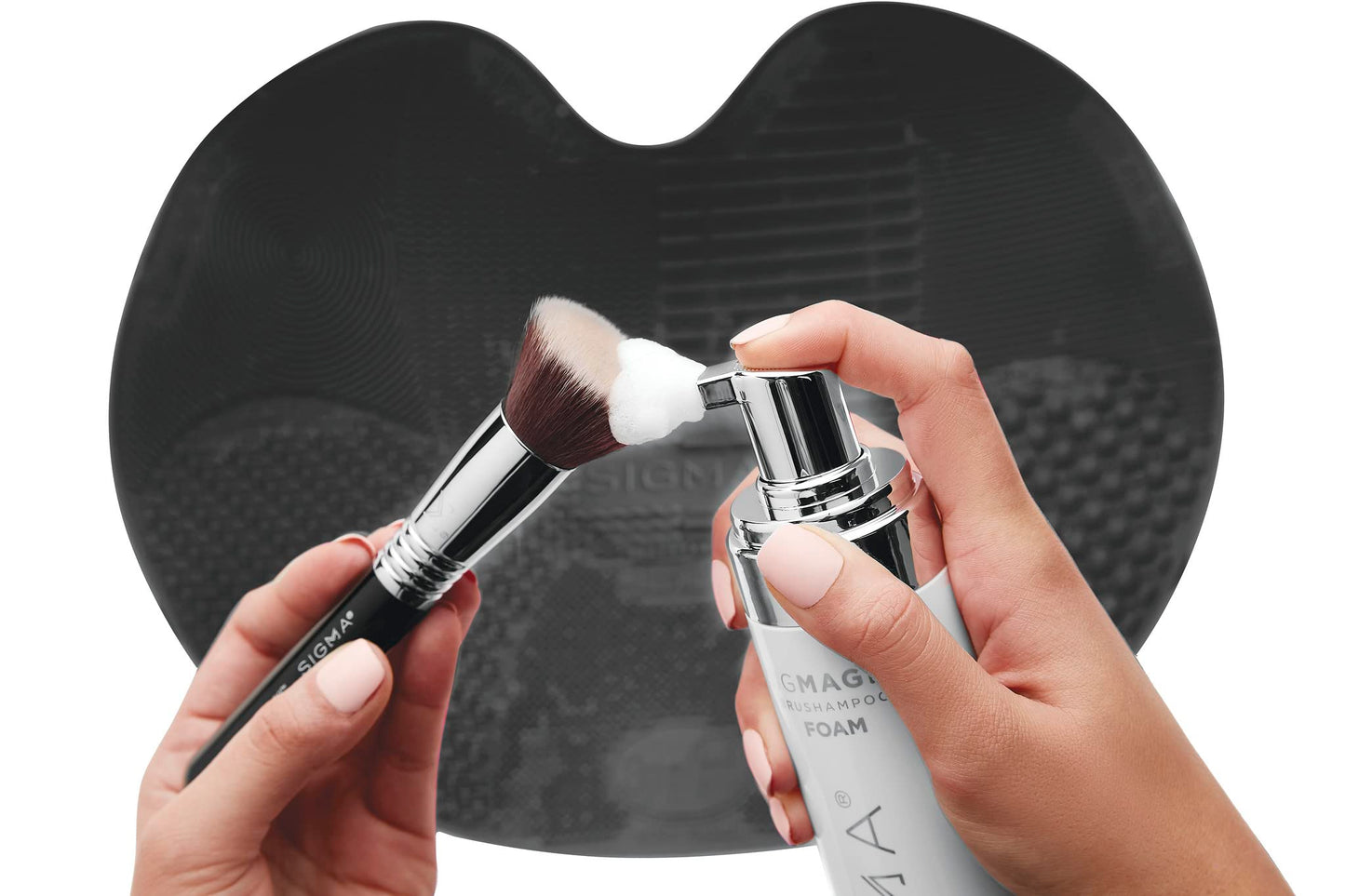 Sigma Beauty Sigmagic Foam Makeup Brush Shampoo - Makeup Brush Cleaner Solution with Professional Grade Formula to Remove Makeup Residue and Build Up Beauty & Personal Care Sigma Beauty