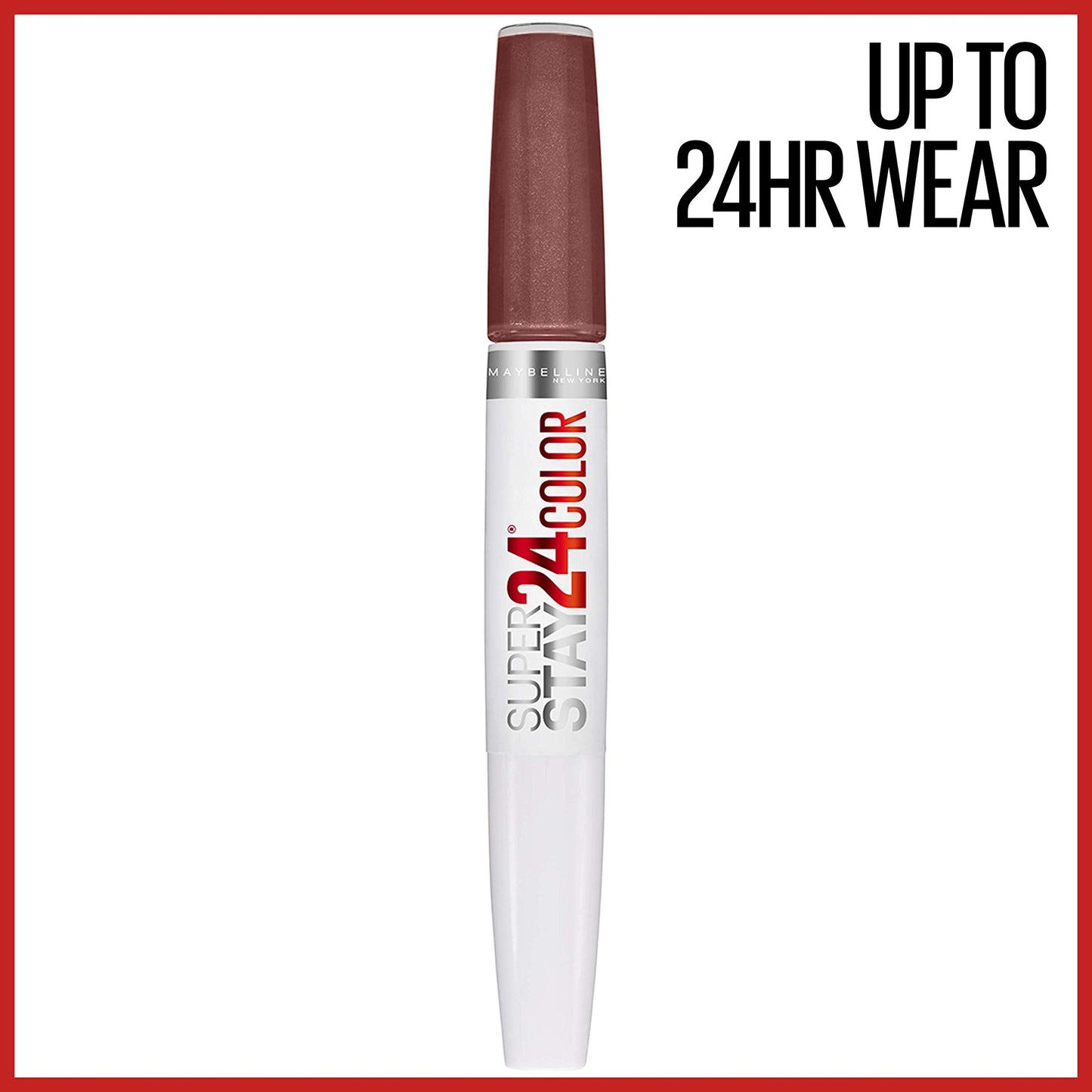 Maybelline Super Stay 24, 2-Step Liquid Lipstick Makeup, Long Lasting Highly Pigmented Color with Moisturizing Balm, Constant Cocoa, Brown, 1 Count Beauty & Personal Care MAYBELLINE