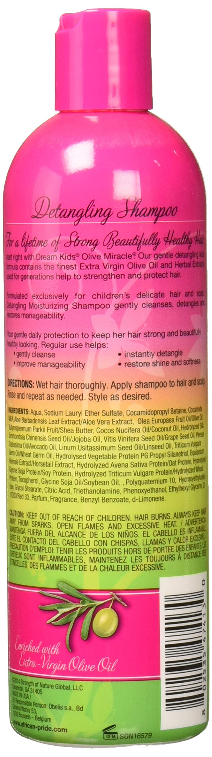 African Pride Dream Kids Olive Miracle Detangling Shampoo, 12 Ounce Beauty & Personal Care African Pride