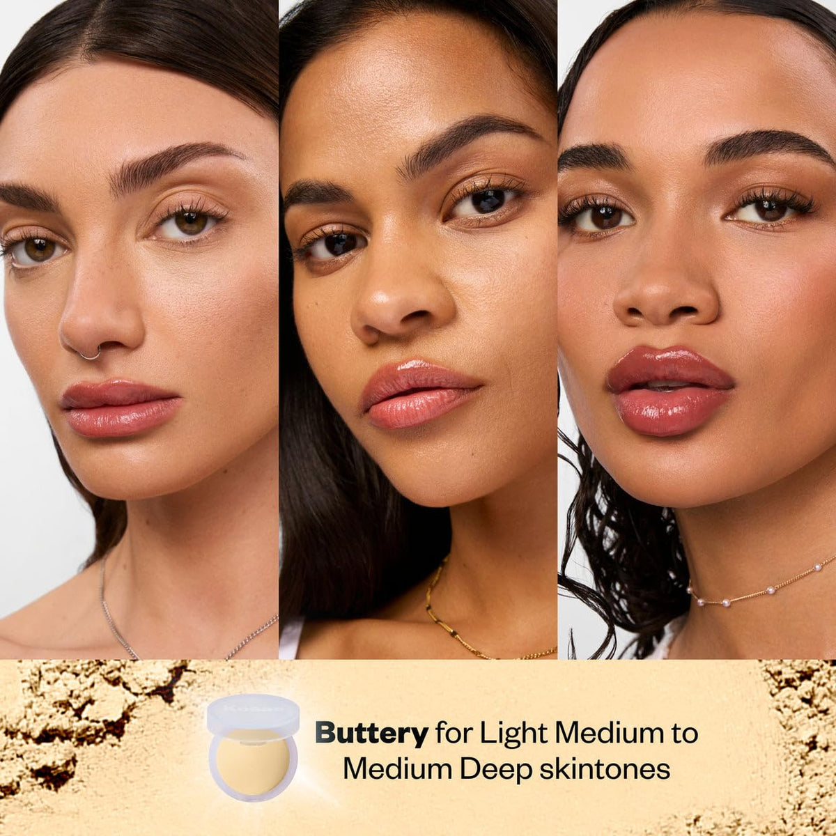 Kosas Cloud Set Brightening Talc-Free Baked Powder for Under Eyes, Buttery