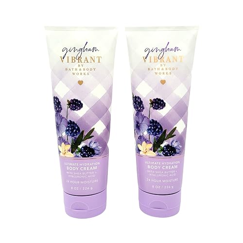 Bath & Body Works Ultimate Hydration Body Cream (Gingham Vibrant), 8.00 Ounce (Pack of 2) Beauty & Personal Care Bath & Body Works