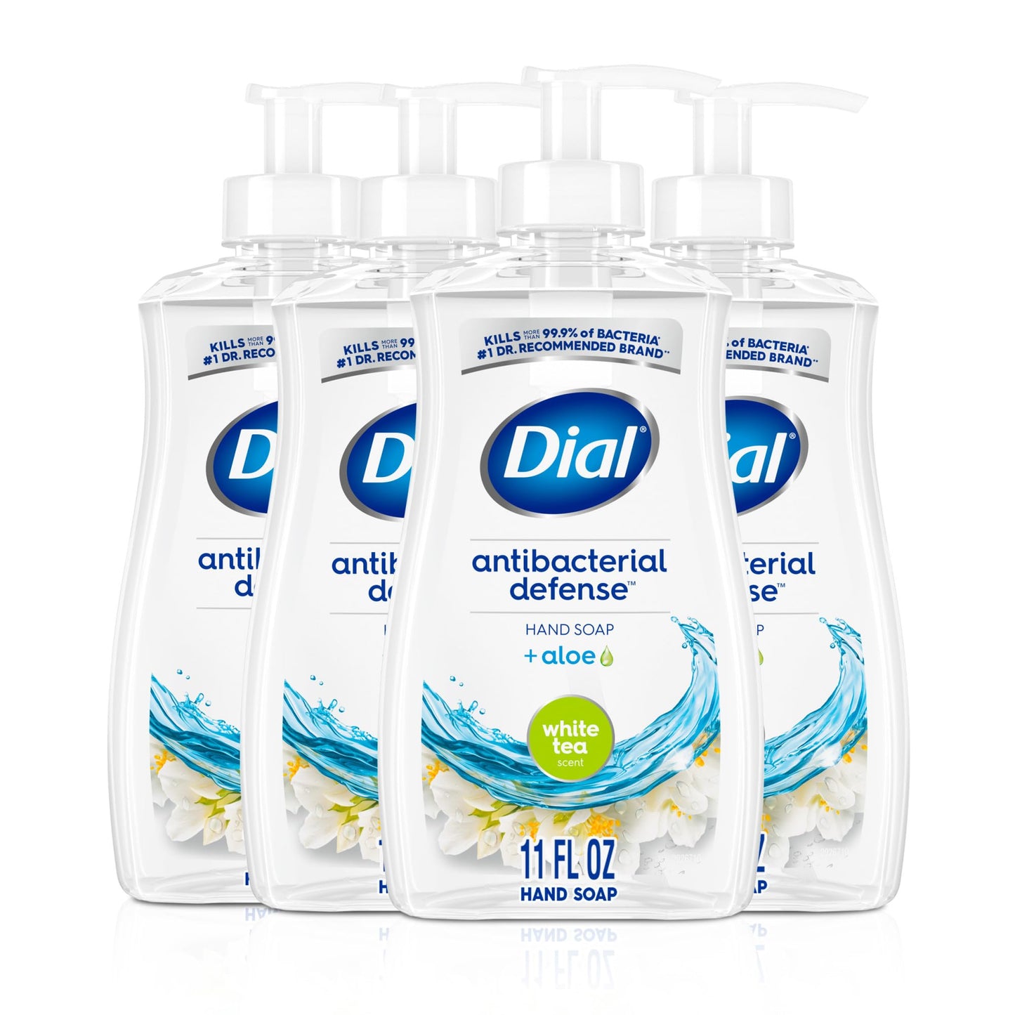 Dial Antibacterial Liquid Hand Soap, White Tea, 11 fl oz (Pack of 4) Beauty & Personal Care Dial