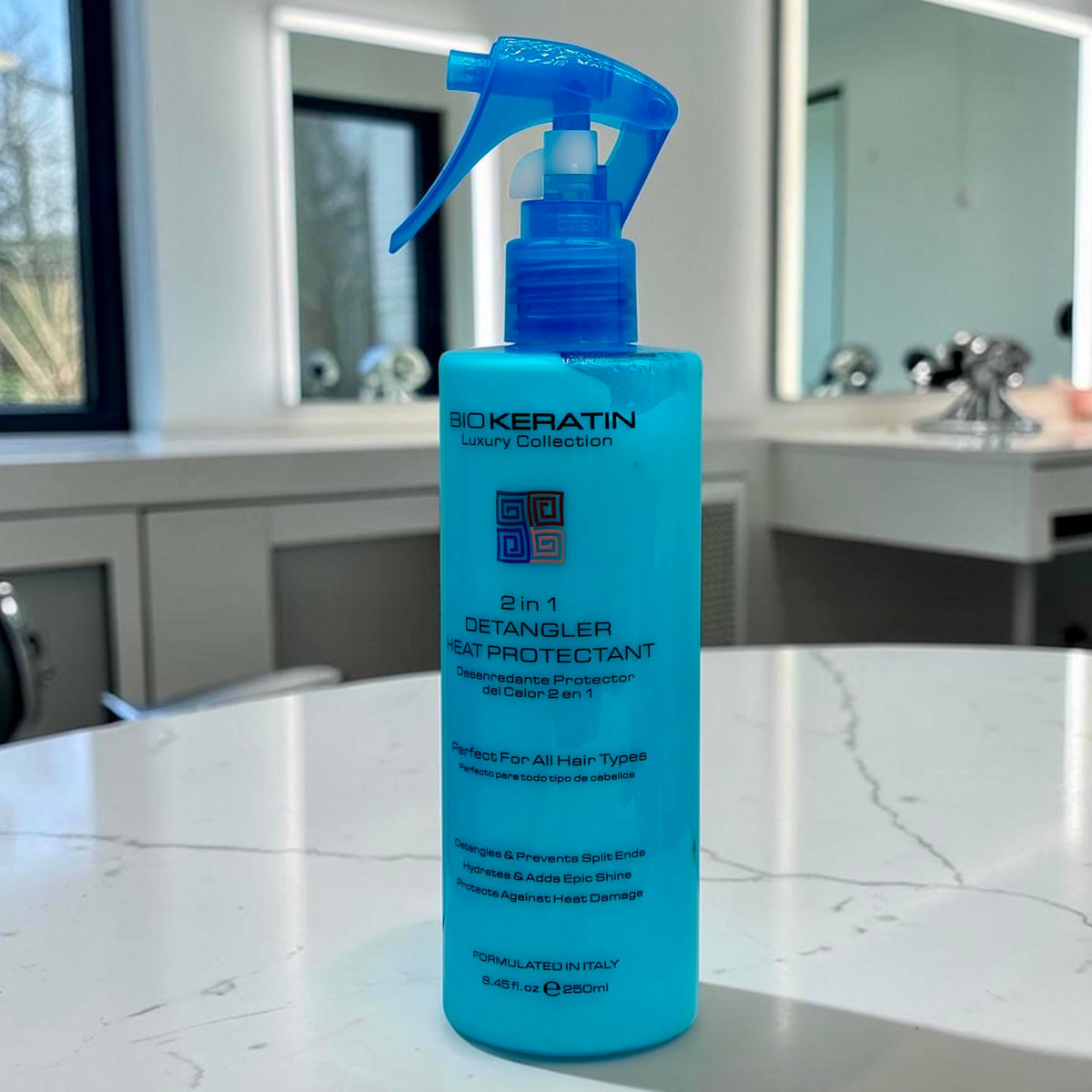 Biokeratin Luxury Collection 2 in 1 Detangler Heat Protectant 250ml