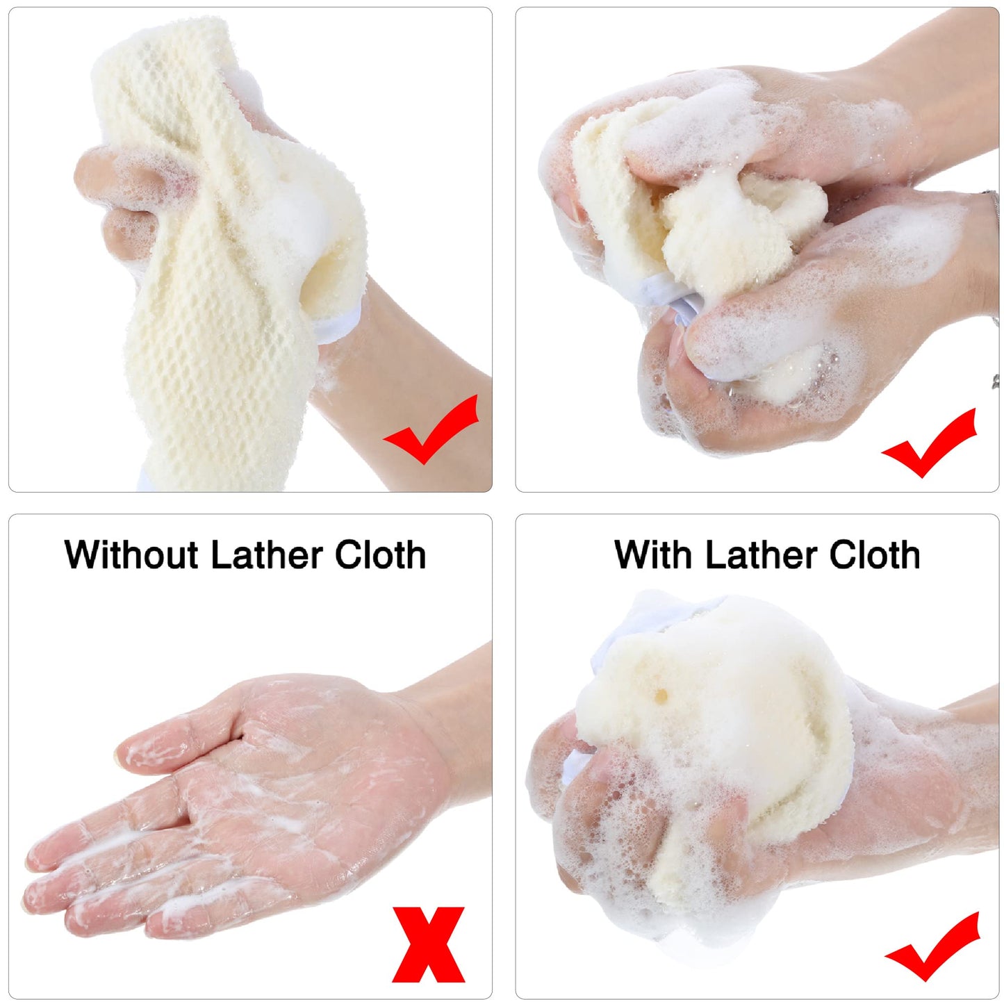 Blulu 5 Pcs Exfoliating Wash Cloth Face Body Towel Dual Sided Exfoliating Scrub Towel Weave Beauty Skin Washcloth Soft Home Massage Bath Cloth (5) Beauty & Personal Care Blulu