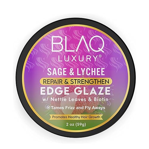 Blaq Luxury Sage & Lychee Repair and Strengthen Edge Glaze - 2oz Beauty & Personal Care Blaq Luxury