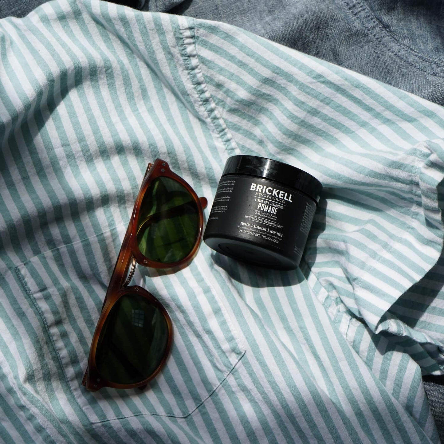 Brickell Men's Products Strong Hold Texturizing Pomade For Men, Natural and Organic, Pliable Hair Styling Fiber Pomade, 2 Ounce, Scented Beauty & Personal Care Brickell Men's Products