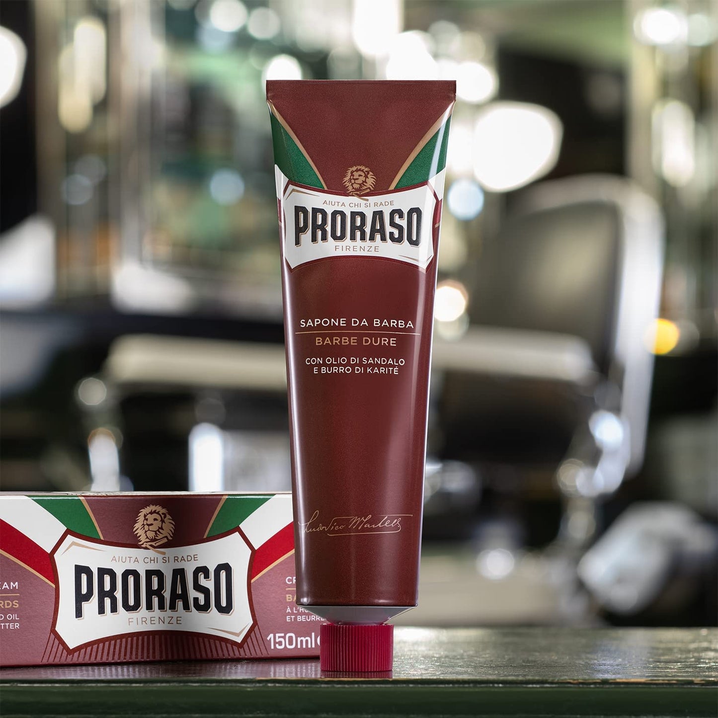 Proraso Shaving Cream - Sandalwood Oil & Shea Butter - Moisturizing & Nourishing Shave Cream for Coarse or Hard Beards - Premium Italian Shaving Beauty and Personal Care Proraso