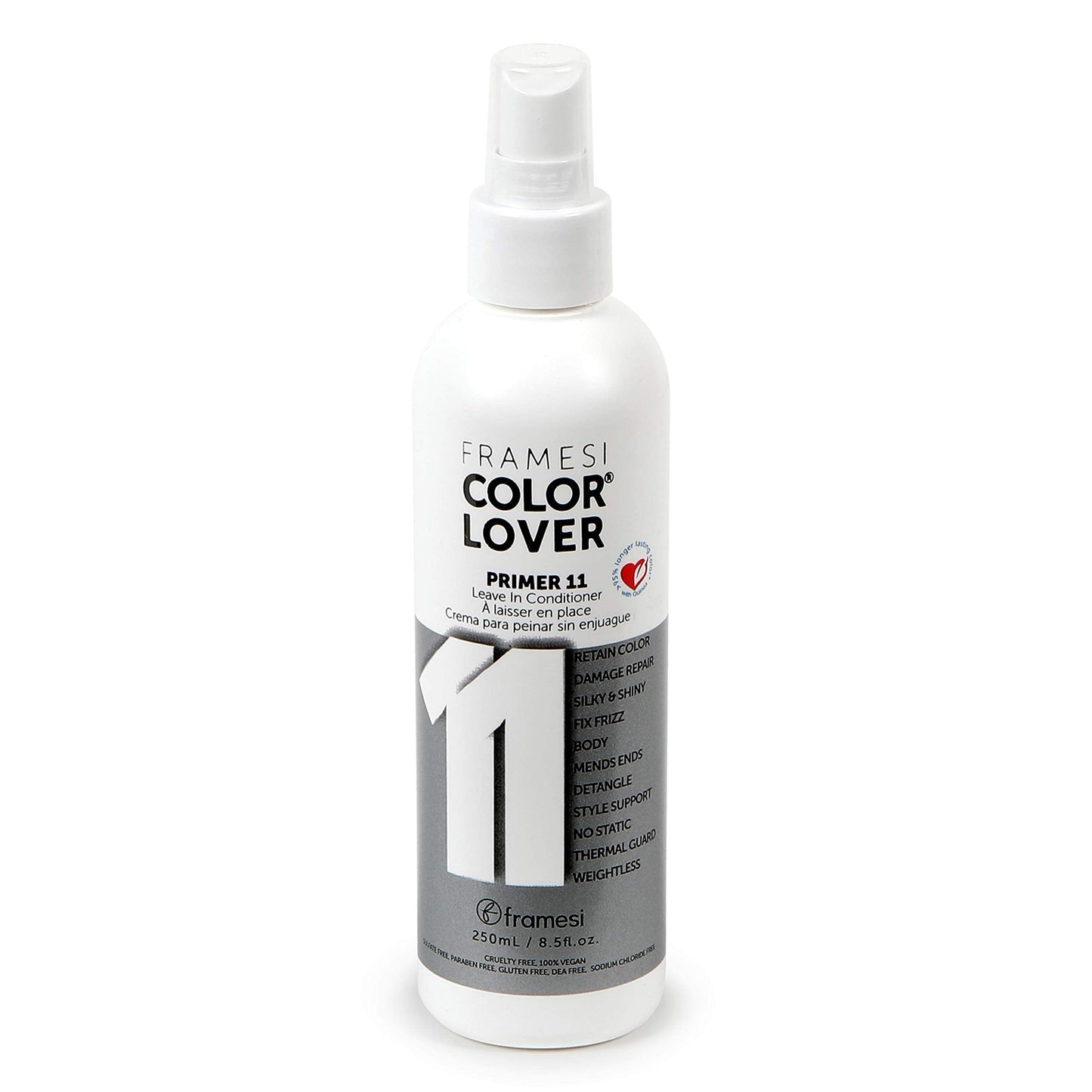 Framesi Color Lover Primer 11 Leave In Conditioner, 8.5 fl oz, Heat Protectant Spray for Hair, Color Treated Hair Beauty & Personal Care FRAMESI