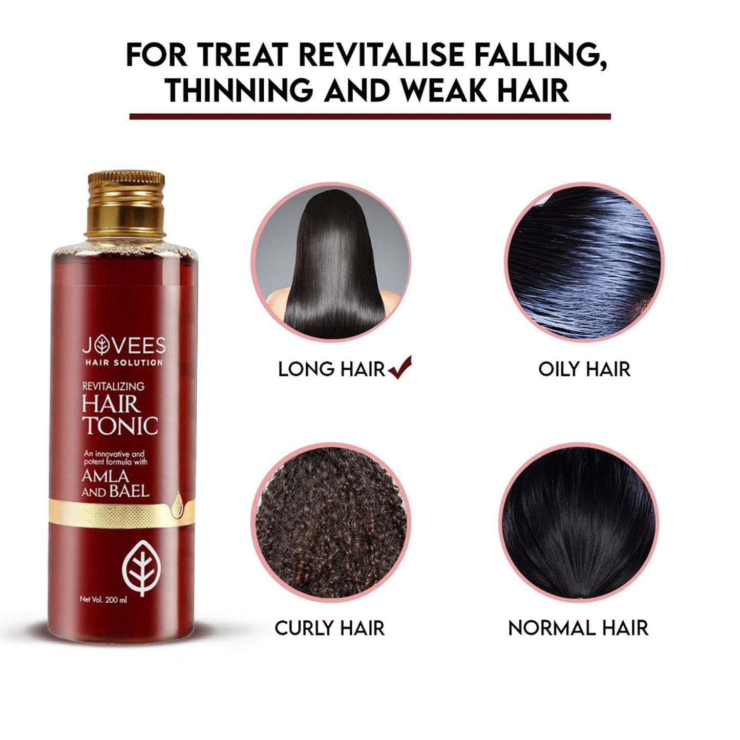 Jovees Amla & Bael Revitalising Hair Tonic 200ml Beauty & Personal Care Jovees