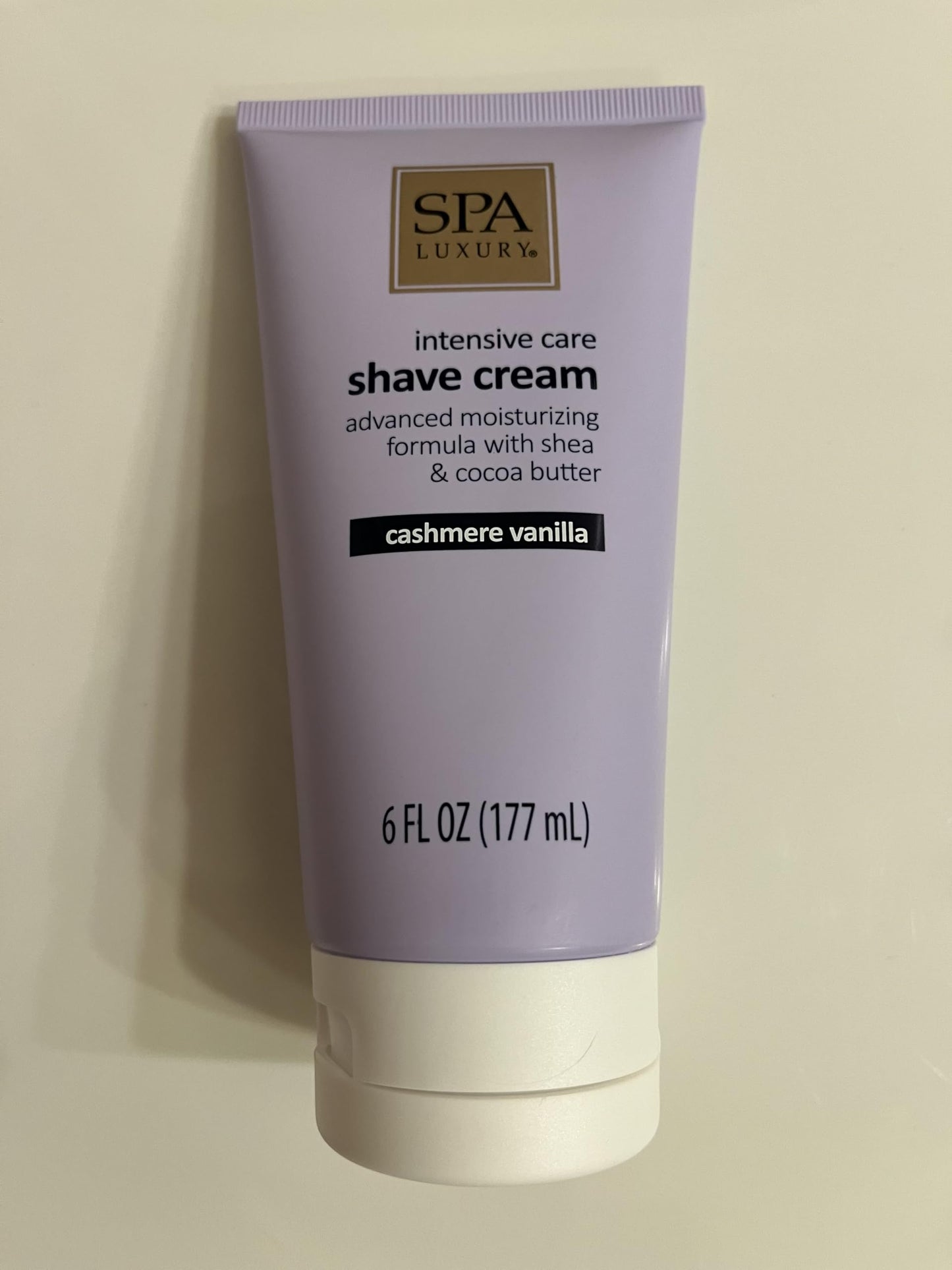 Spa Luxury Intensive Care Shave Cream with Shea & Cocoa Butter, Cashmere Vanilla, 6 fl oz Beauty and Personal Care Spa Luxury