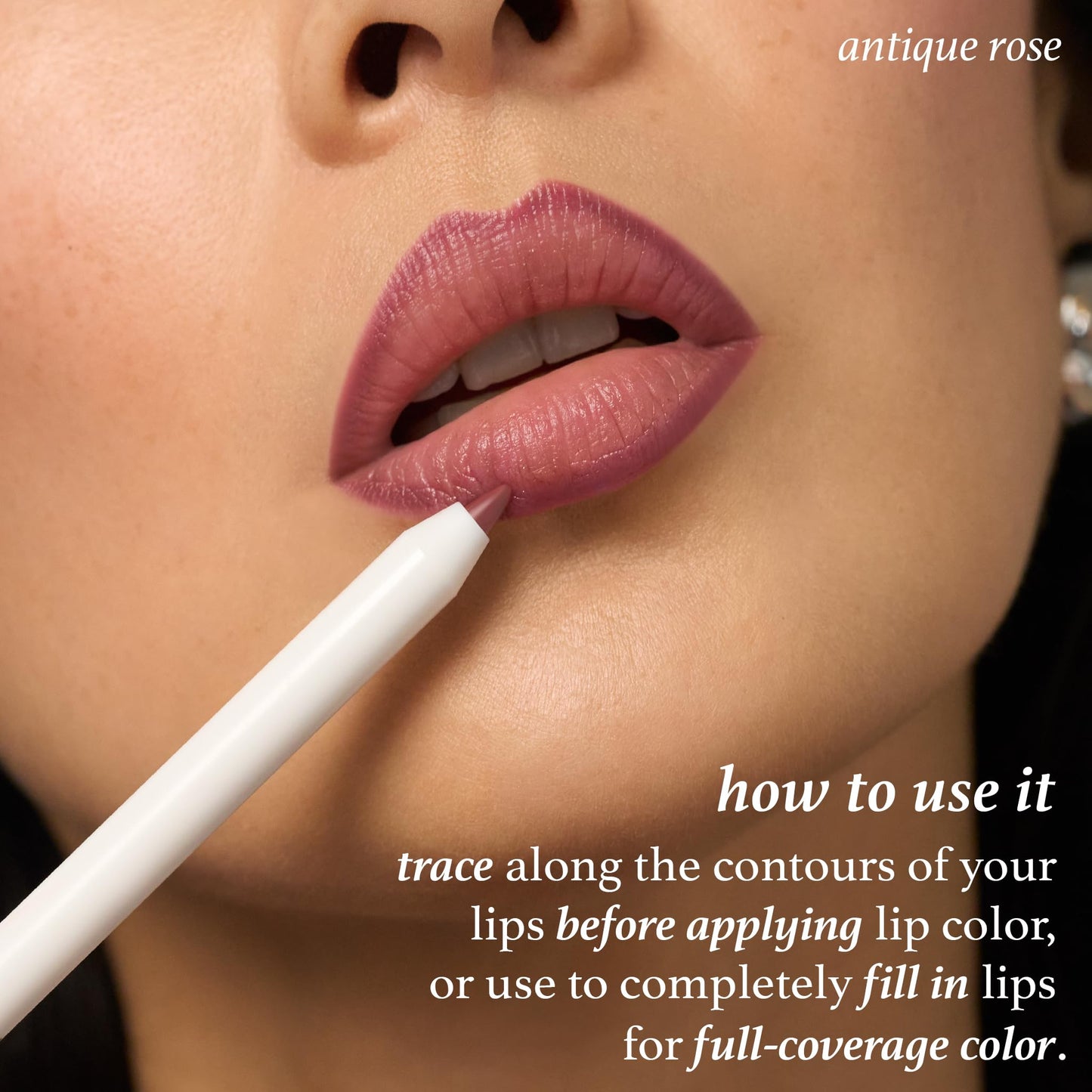 Julep With a Trace Retractable Creamy Long-Lasting Lip Liner, Antique Rose Beauty & Personal Care Julep