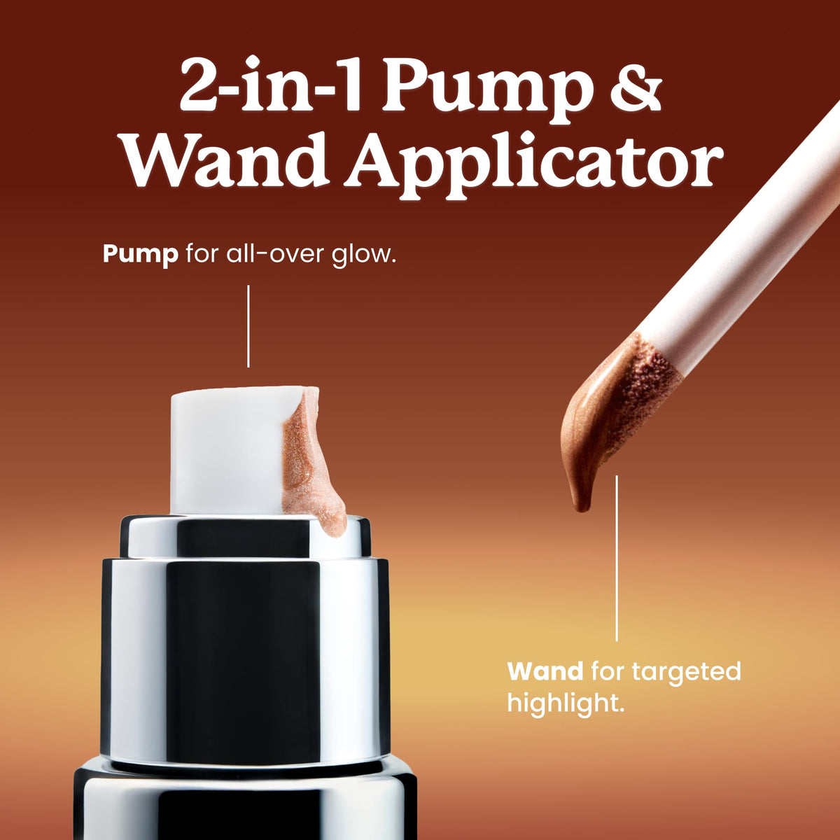 Sacheu Liquid Glow STAY-N Highlighter, Illuminator & Bronzer, Aura Glow