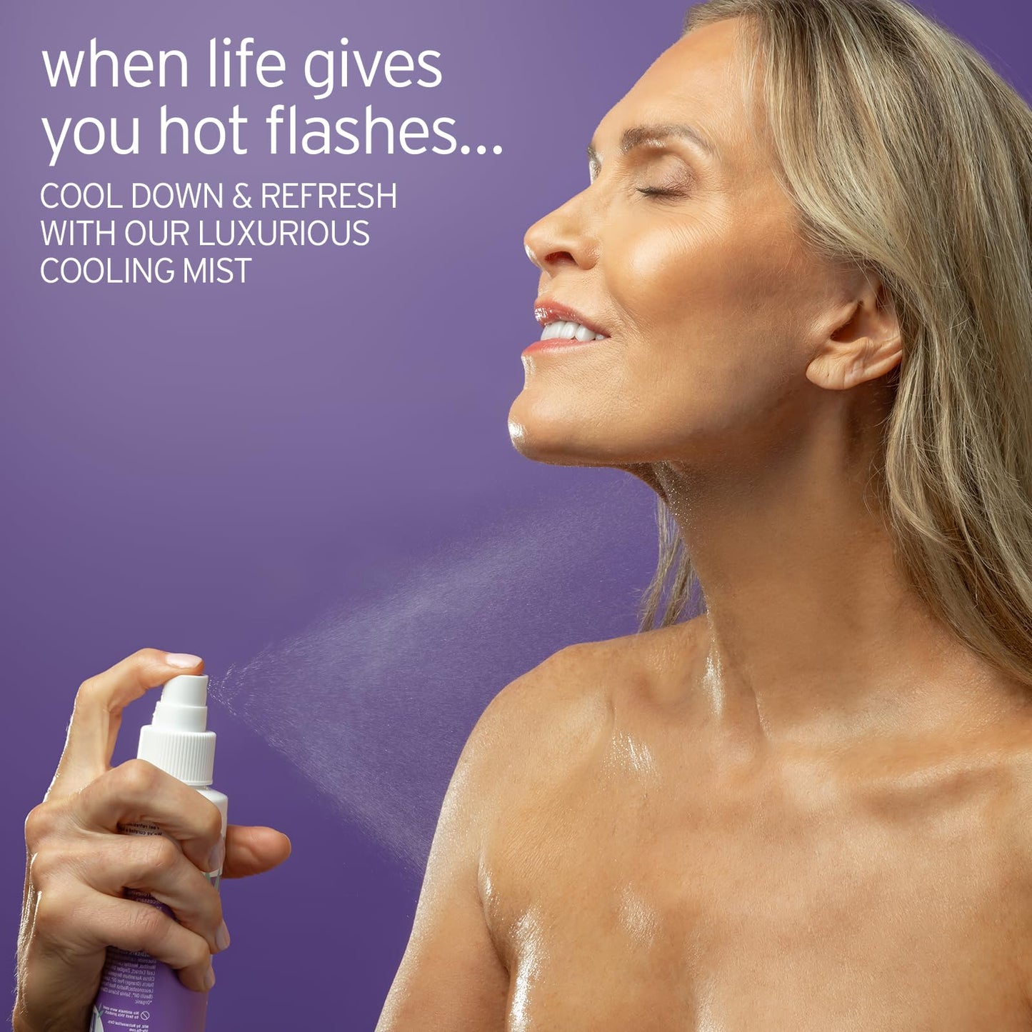 LIFE-FLO Cooling Mist - Refreshing Body Mist for Women - Instantly Cools Hot Flashes with Ginger, Organic Aloe Vera and Lavender - Fresh Sage Mint Beauty & Personal Care LIFE-FLO