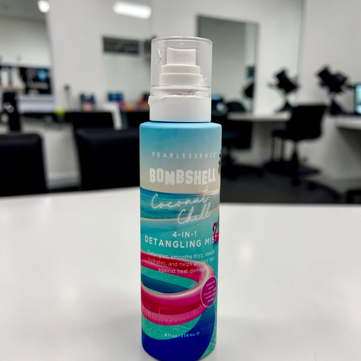Pearlessence Bombshell Coconut Chill 4 in 1 Detangling Mist, 8 fl oz