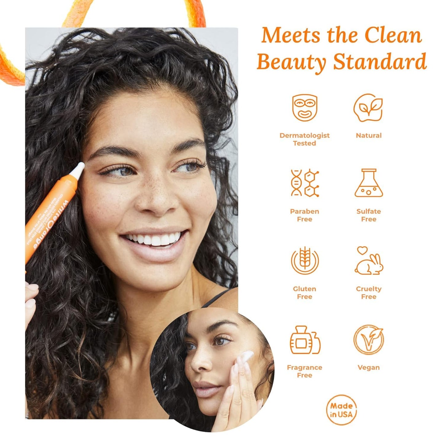 White Orange The Only Vitamin C Serum Made with White Part of Orange, Anti Aging, THDA Hyaluronic Acid Vitamin E OrangeStem®, Hydrating & Brightening Beauty & Personal Care White Orange