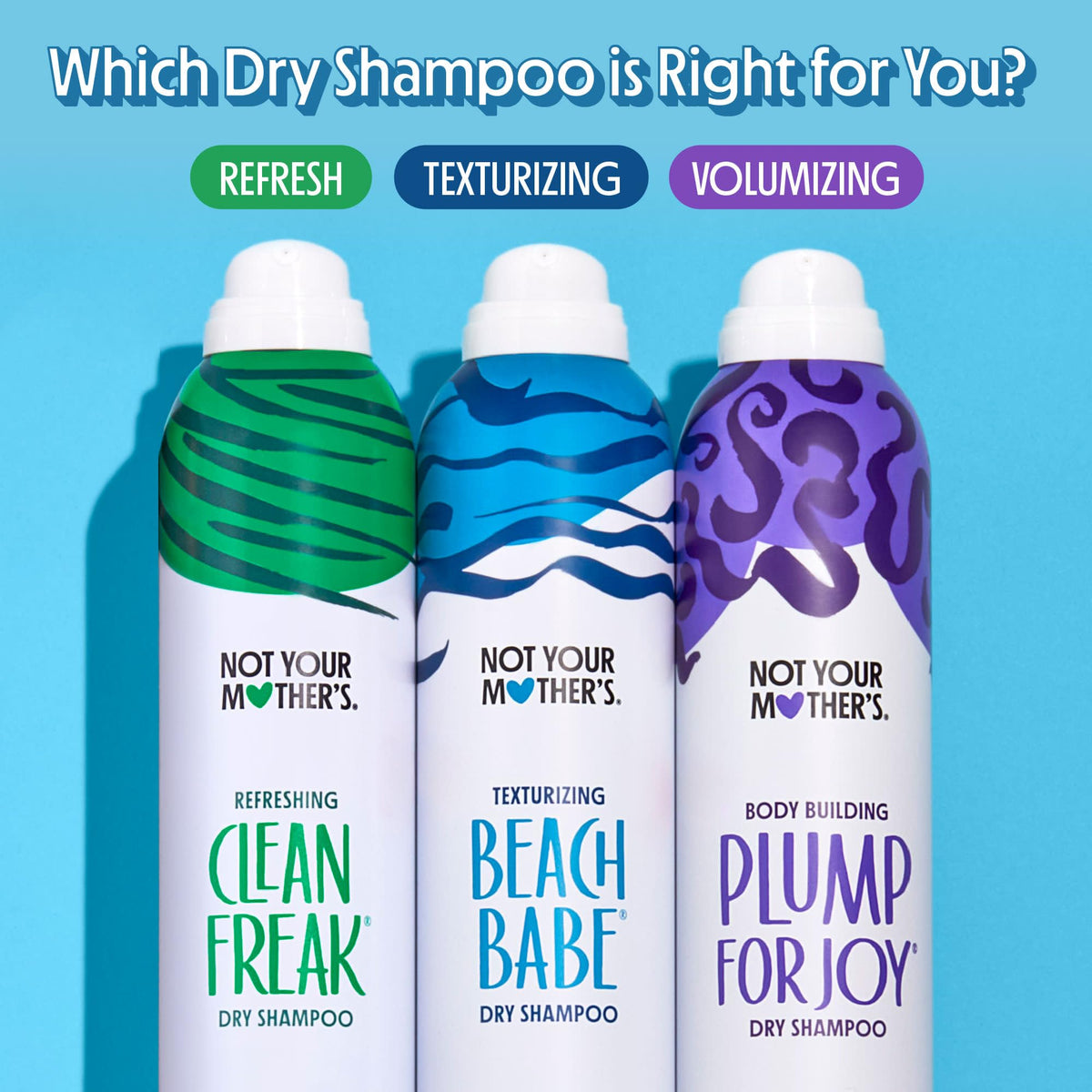 Not Your Mother's Clean Freak Unscented Dry Shampoo (3-Pack) - 7 oz - Dry Shampoo Instantly Absorbs Oil - Hair Essentials for All Hair Types (7 Ounce