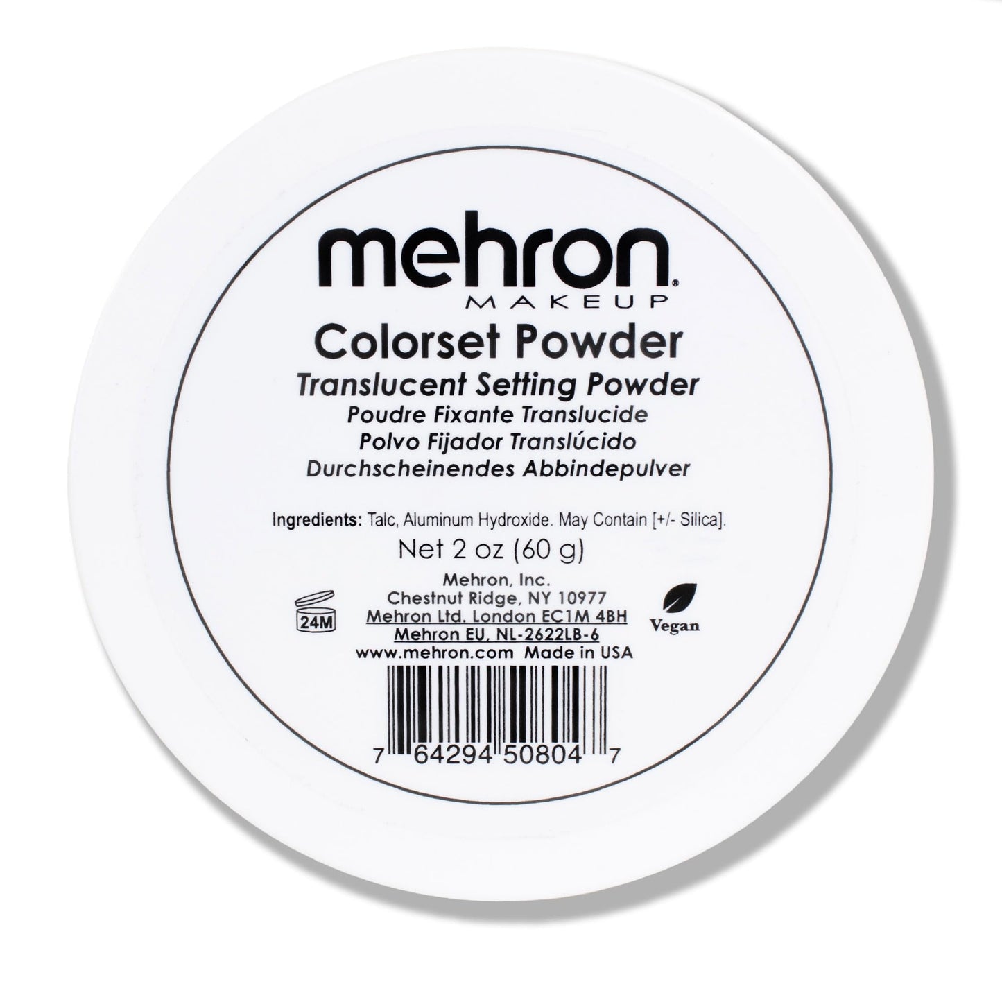 Mehron Makeup Colorset Powder | Translucent Setting Powder | Special Effects, Halloween, & Film 2 oz (60 g) Beauty & Personal Care Mehron