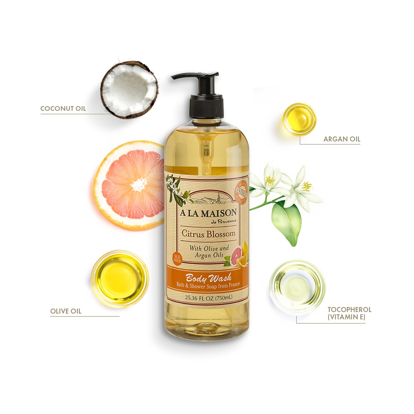 A LA MAISON Body Wash, Citrus Blossom, 25.36 Fluid Ounce Beauty & Personal Care A LA MAISON