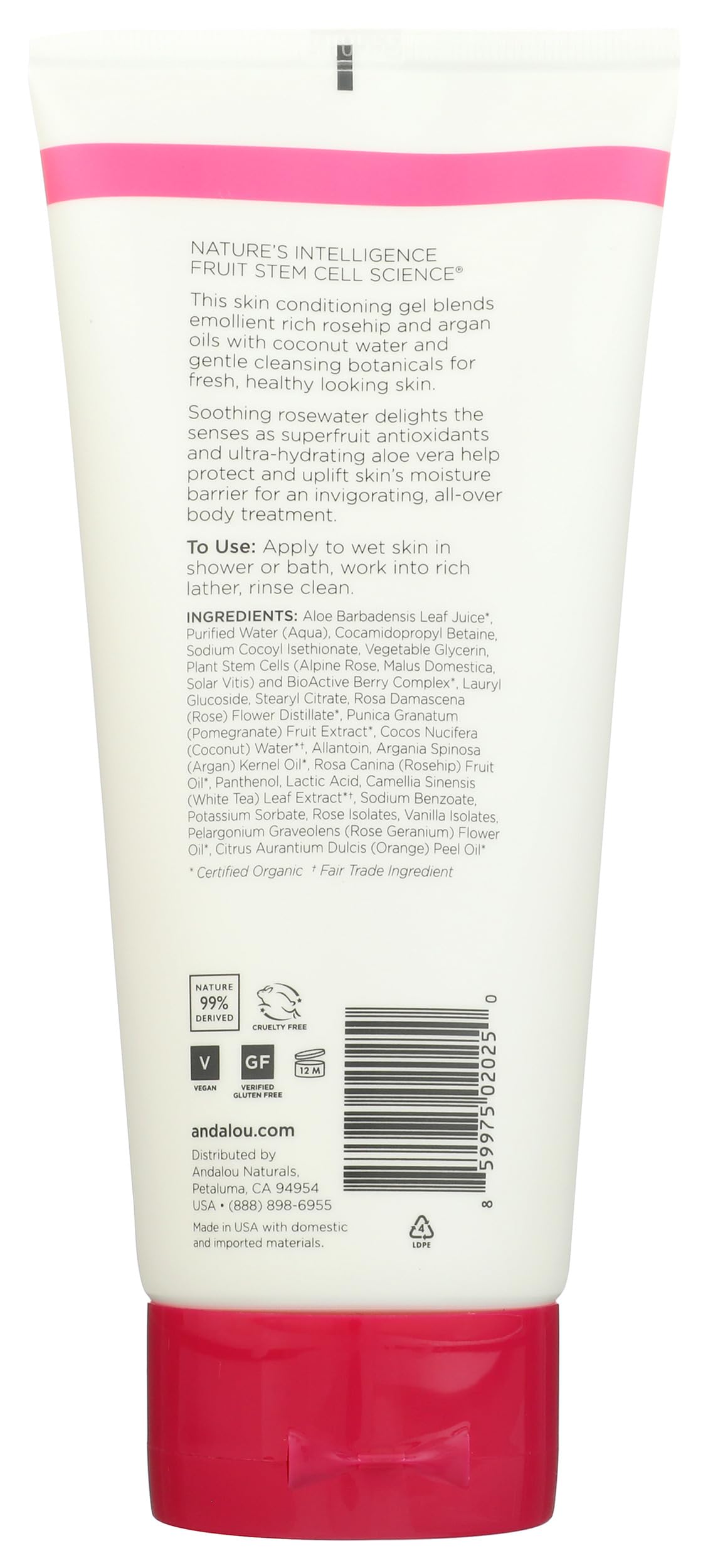 Andalou Naturals Shower Gel 1000 Roses, 8.5 oz Beauty & Personal Care Andalou Naturals
