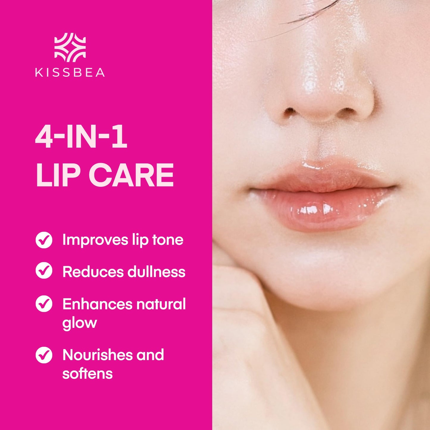 KissBea Lip Lightening for Dark Lips: for Smokers, Dry or Uneven-Toned Lips - Restores Natural Look & Moisture with VC, Lemon Peel & Licorice Beauty and Personal Care Kissbea