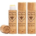 Bee Bella Lip Balm, Vanilla Bean, 3 Pack, Moisturizing Lip Care, 100% Natural, Original Organic Beeswax with Vitamin E, Handmade in USA Beauty & Personal Care BEE BELLA