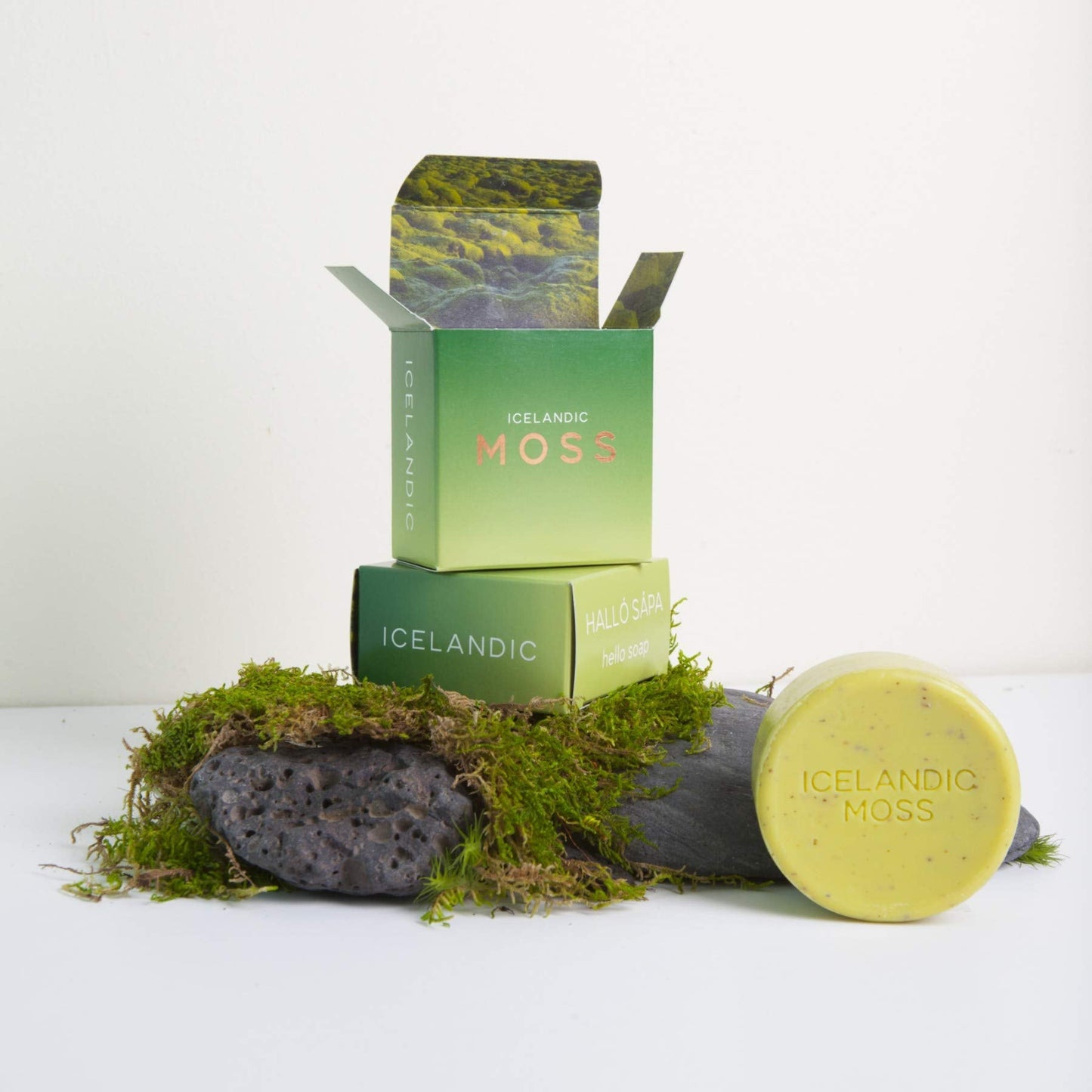 Exfoliating Bars of Soap From Natural Ingredients, Assorted Scents - Icelandic Kelp and Moss, Set of 2, 4.3 Ounce Each Beauty & Personal Care Kalastyle