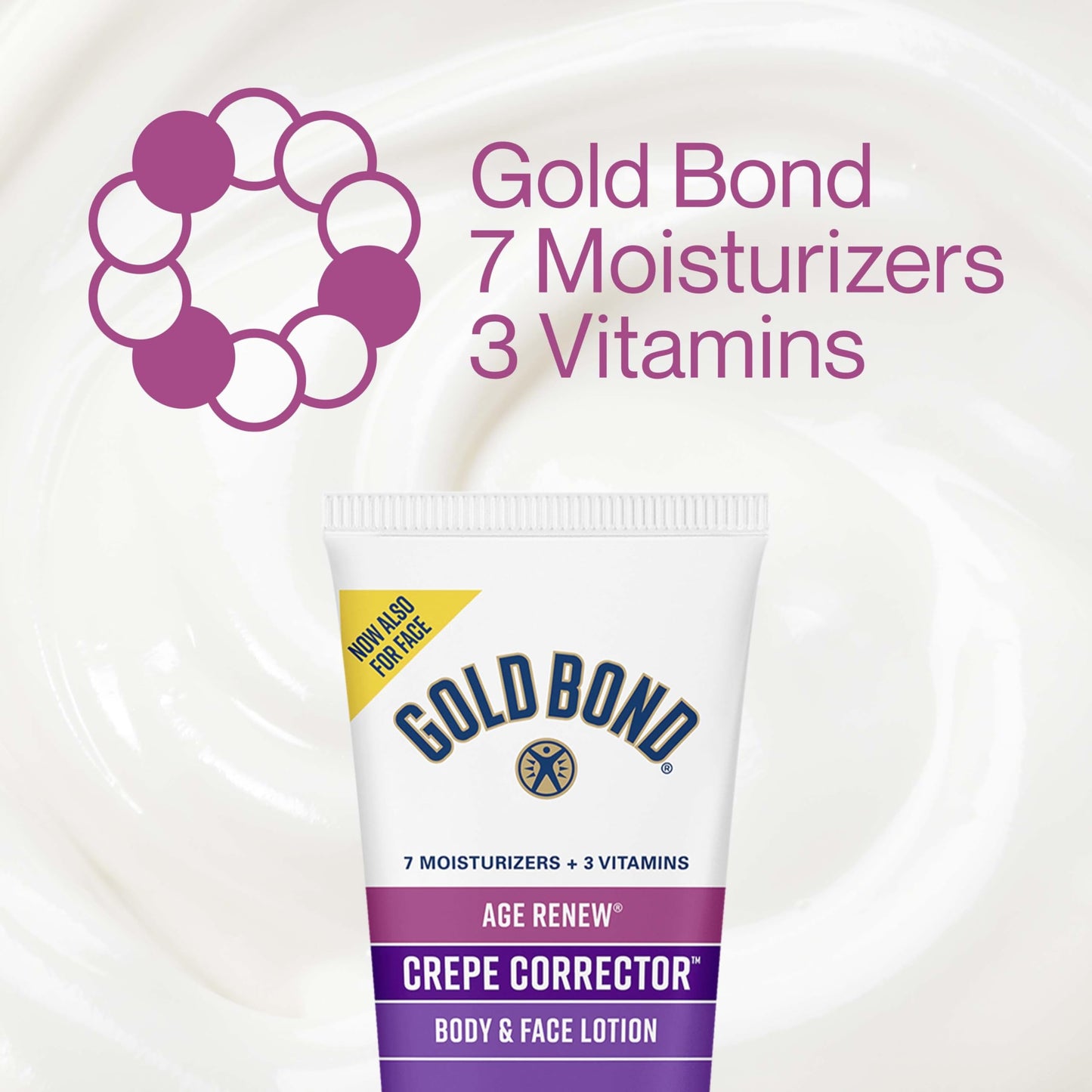Gold Bond Age Renew Crepe Corrector Body Lotion, Replenishing & Smoothing Formula, Gold Bond Crepe Corrector Body Lotion, 8 oz Beauty & Personal Care Gold Bond