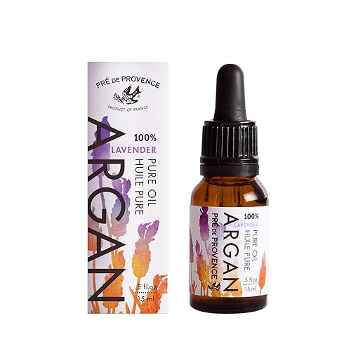 Pre De Provence Moroccan Argan Oil for Skin, Face, Hair, & Nails (0.5 oz) - Lavender Beauty & Personal Care Pre de Provence