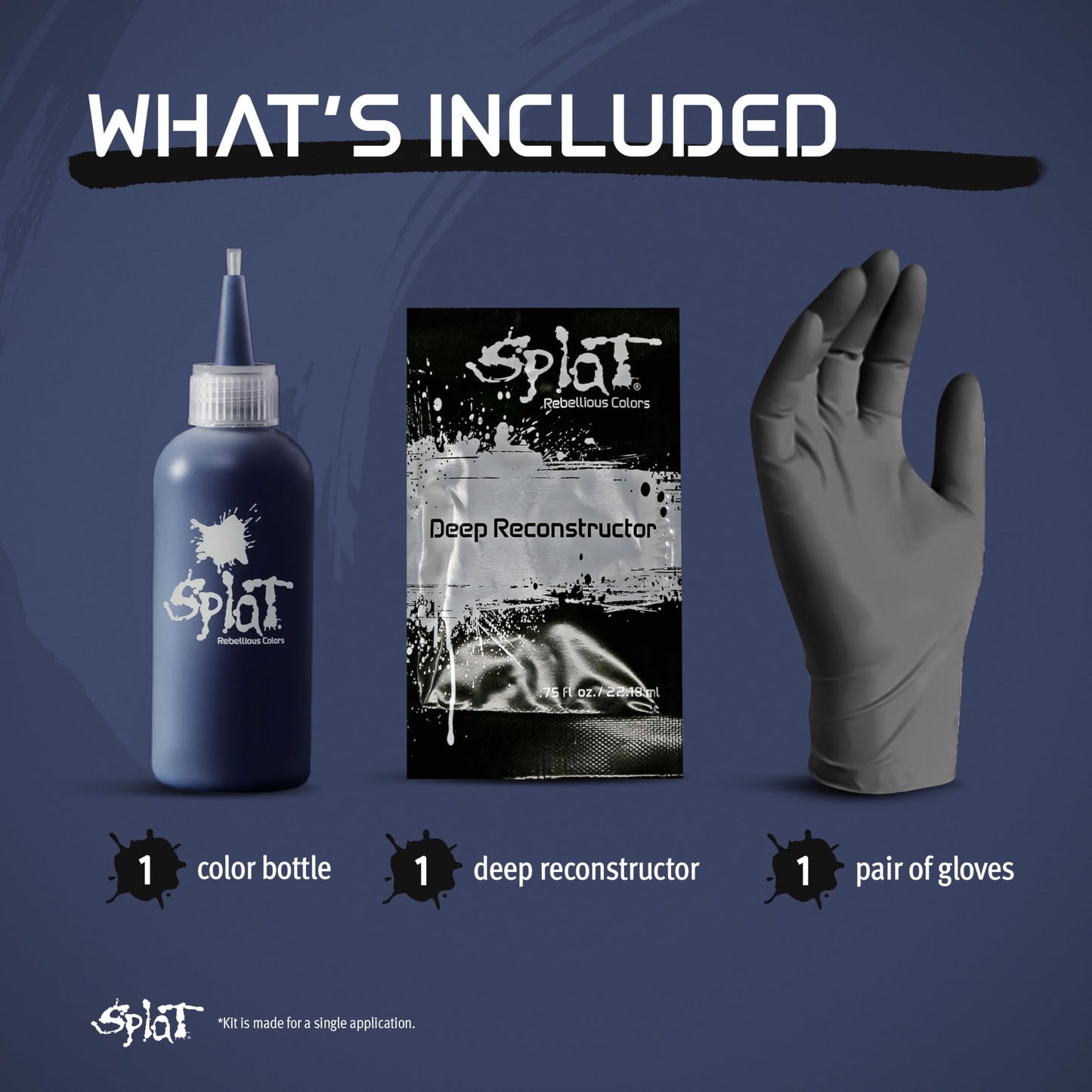 Splat Midnight Azure Semi-Permanent Hair Color Kit No Bleach, Vegan, Cruelty Free Beauty & Personal Care Splat