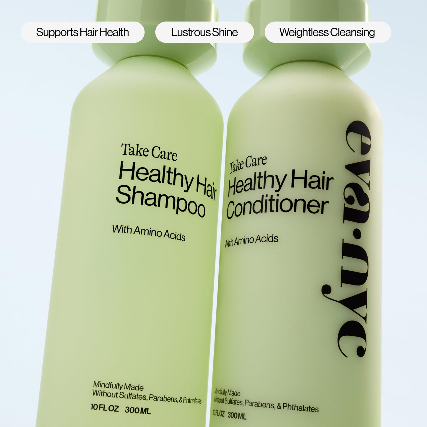 Eva NYC Travel Shampoo and Conditioner Set with Weekly Clarifying Shampoo - Gentle Daily Cleansing - Amino Acids + AHA's - Moisture + Shine - Protects Beauty & Personal Care EVA·NYC