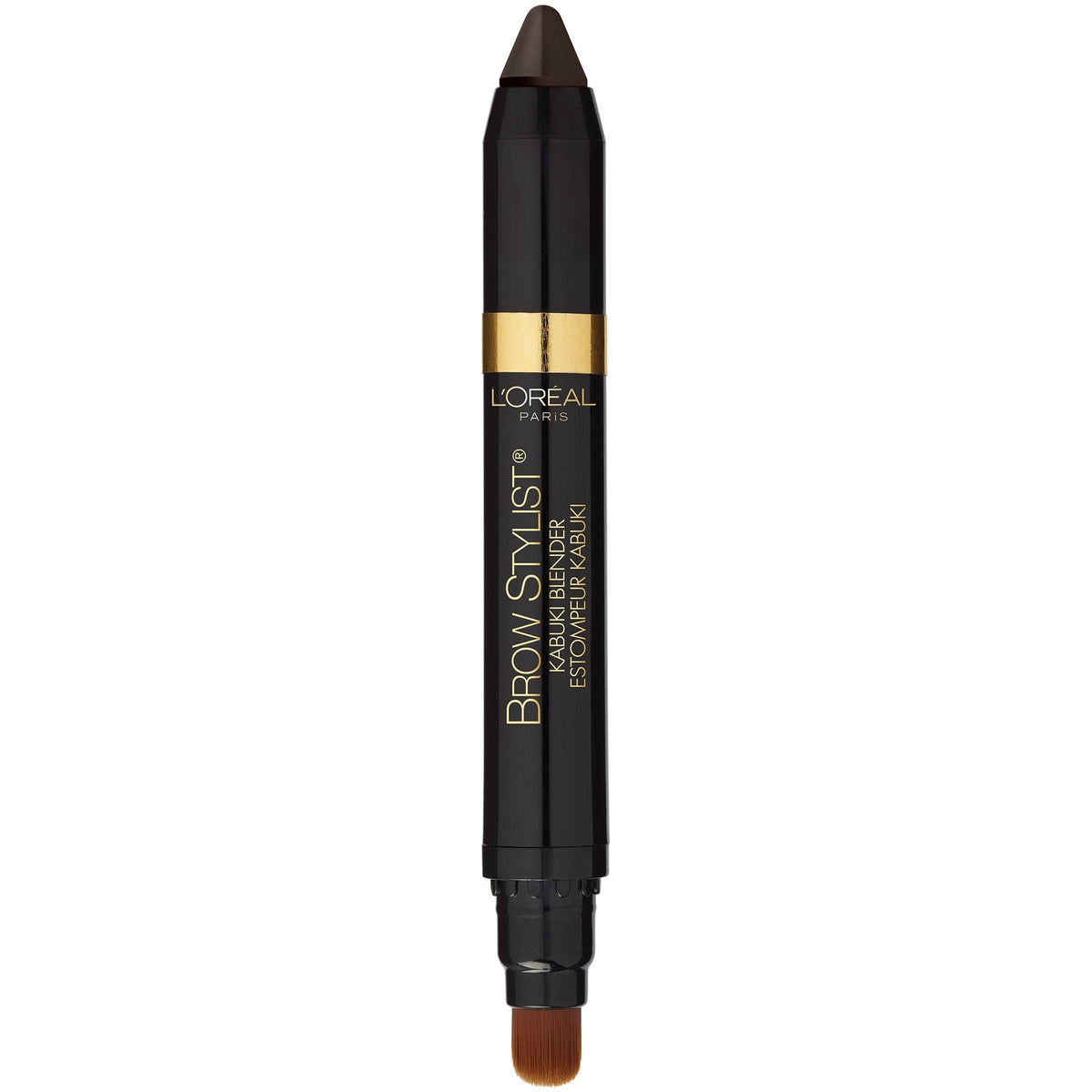 L'Oréal Paris Brow Stylist Kabuki Blender Brow Crayon, Dark Brunette, 0.05 oz.