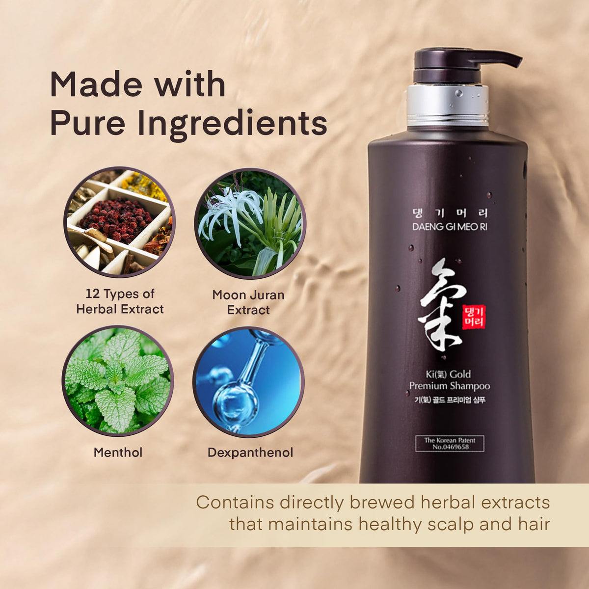 Daeng Gi Meo Ri Ki Gold Premium Shampoo 16.9 Fl Oz