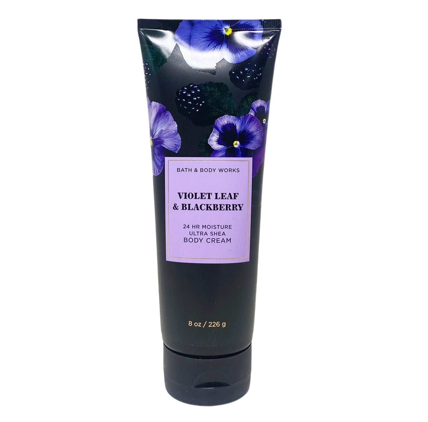 Bath & Body Works Violet Leaf & Blackberry 3 Piece Bundle - Body Cream - Shower Gel - Body Lotion - Full Size Beauty and Personal Care Bath & Body Works