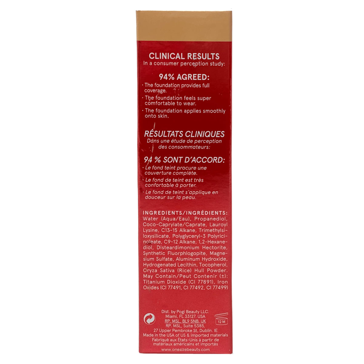 One Size Turn Up The Base Liquid Foundation - Medium 45 (NR), 30 mL / 1 fl oz