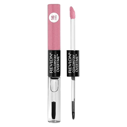 REVLON Liquid Lipstick with Clear Lip Gloss, ColorStay Face Makeup, Overtime Lipcolor, Dual Ended with Vitamin E in Pink, Forever Pink (410), 0.07 Oz Beauty & Personal Care REVLON